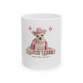 Ranch Queen Ceramic Mug  Cute Pink Cowgirl Chihuahua Design (11oz & 15oz)