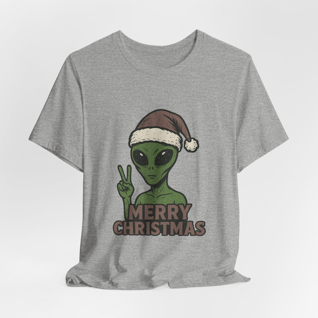 Funny Alien Merry Christmas Unisex Tee