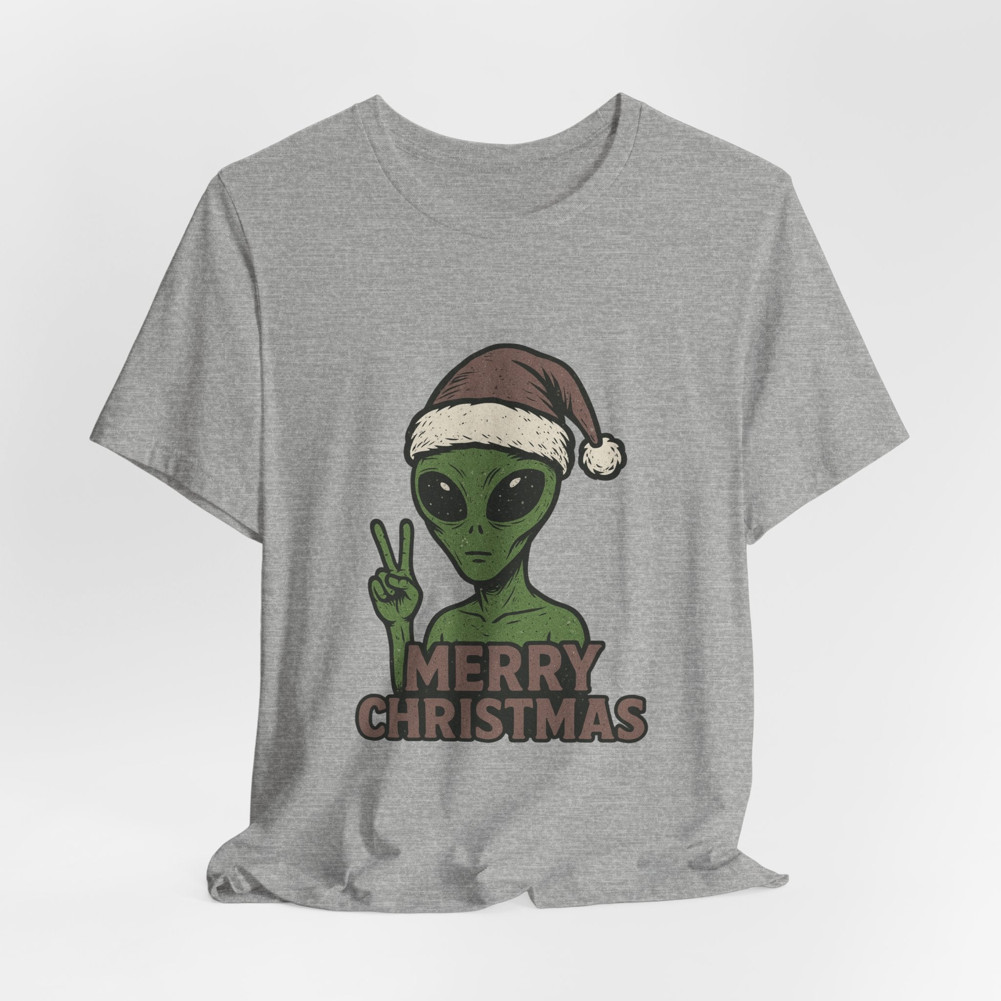 Funny Alien Merry Christmas Unisex Tee