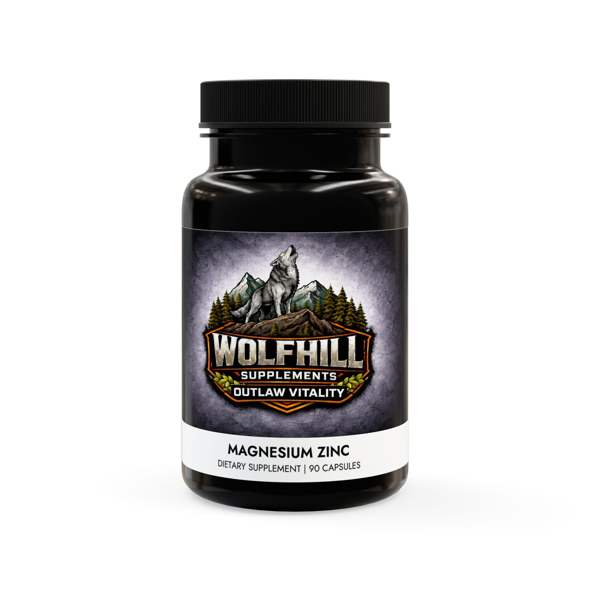 Outlaw Vitality Male Blend Complex Magnesium Zinc Supplement (90 Capsules)