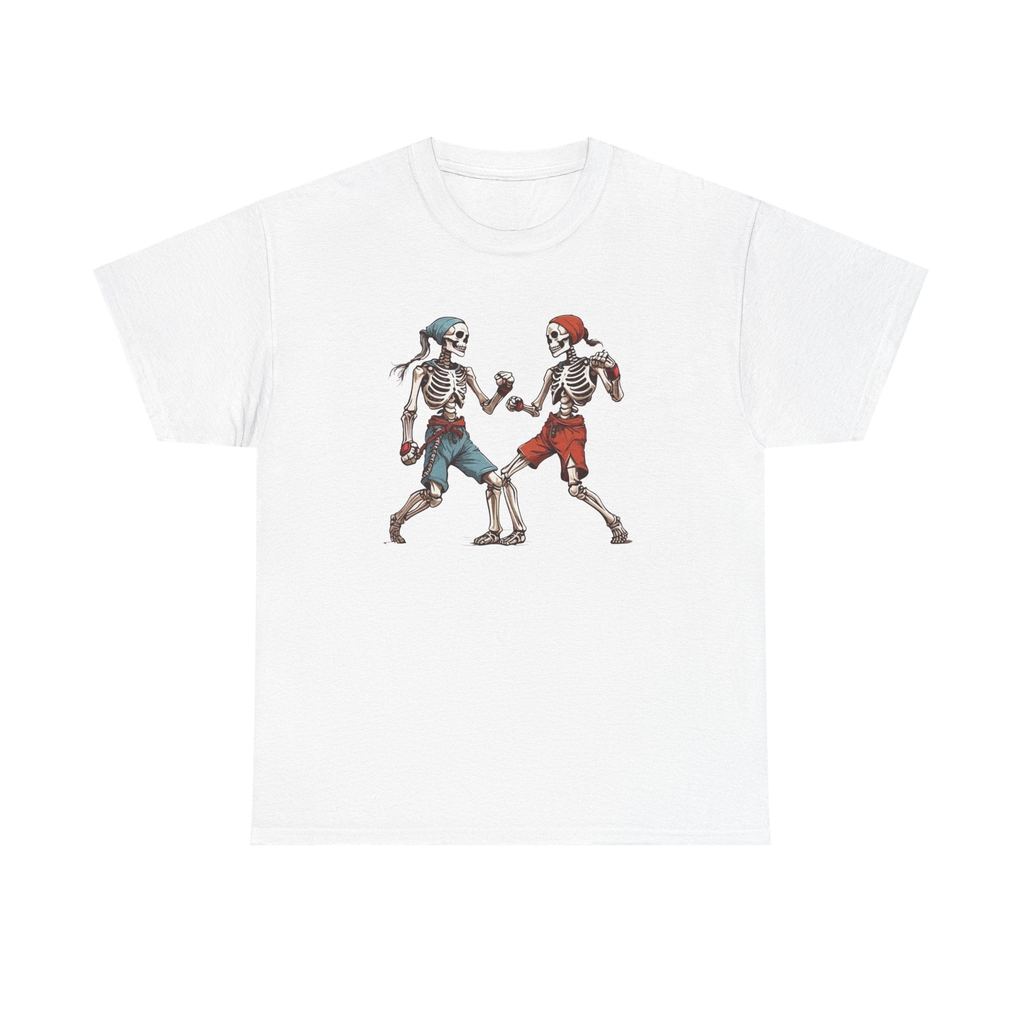 Skeleton Boxers Fight Tee — Vintage Skeleton Boxing T-Shirt