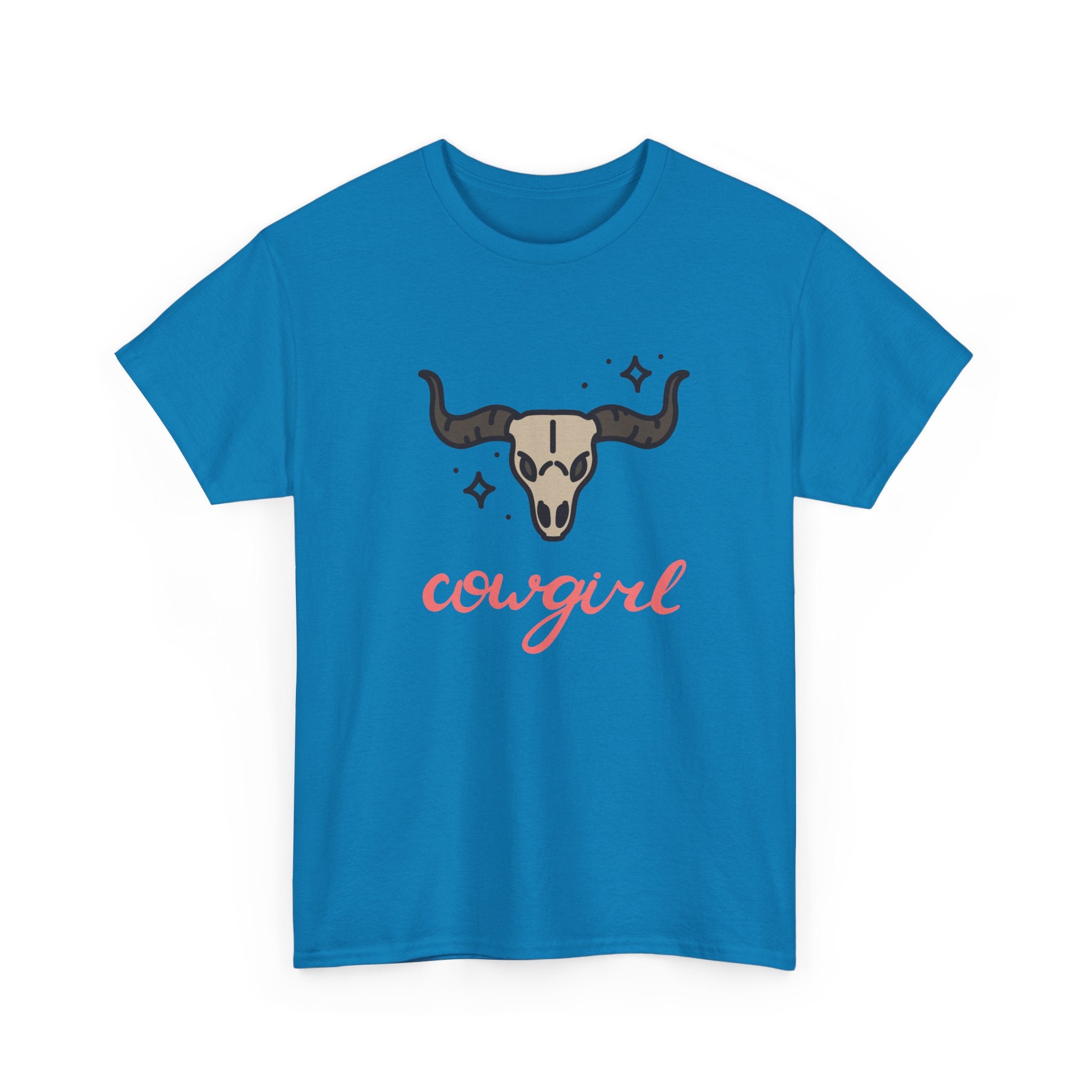 Cowgirl Skull Tee Western Cowgirl Graphic T-Shirt   trendy t-shirt