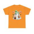 Christmas Ghost T-Shirt — Cute Holiday Ghost with Gingerbread & Candy Canes      Trendy TShirt