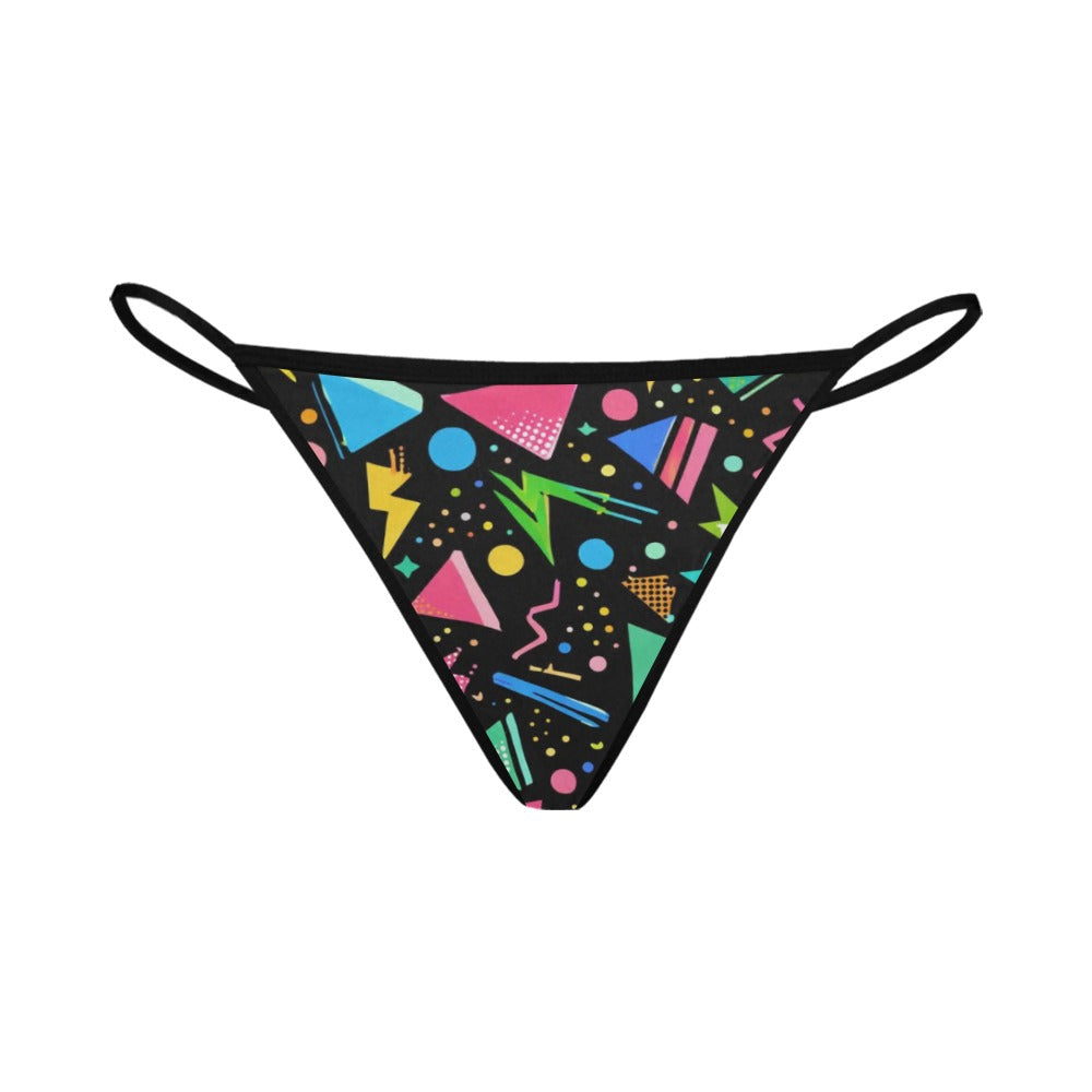 Neon Splash Riot Collection Women's G-String Panties
