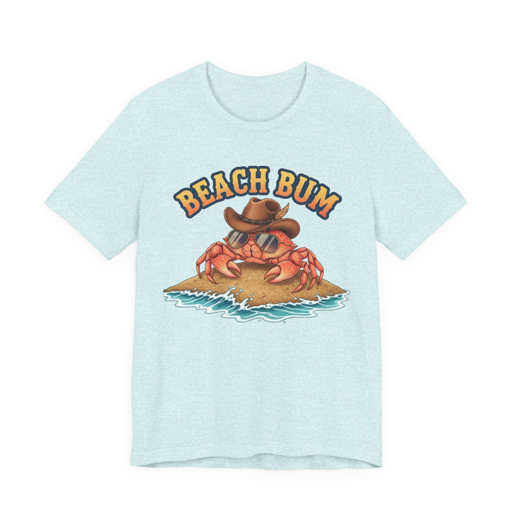 Beach Bum Crab T-Shirt — Funny Coastal Vacation Tee