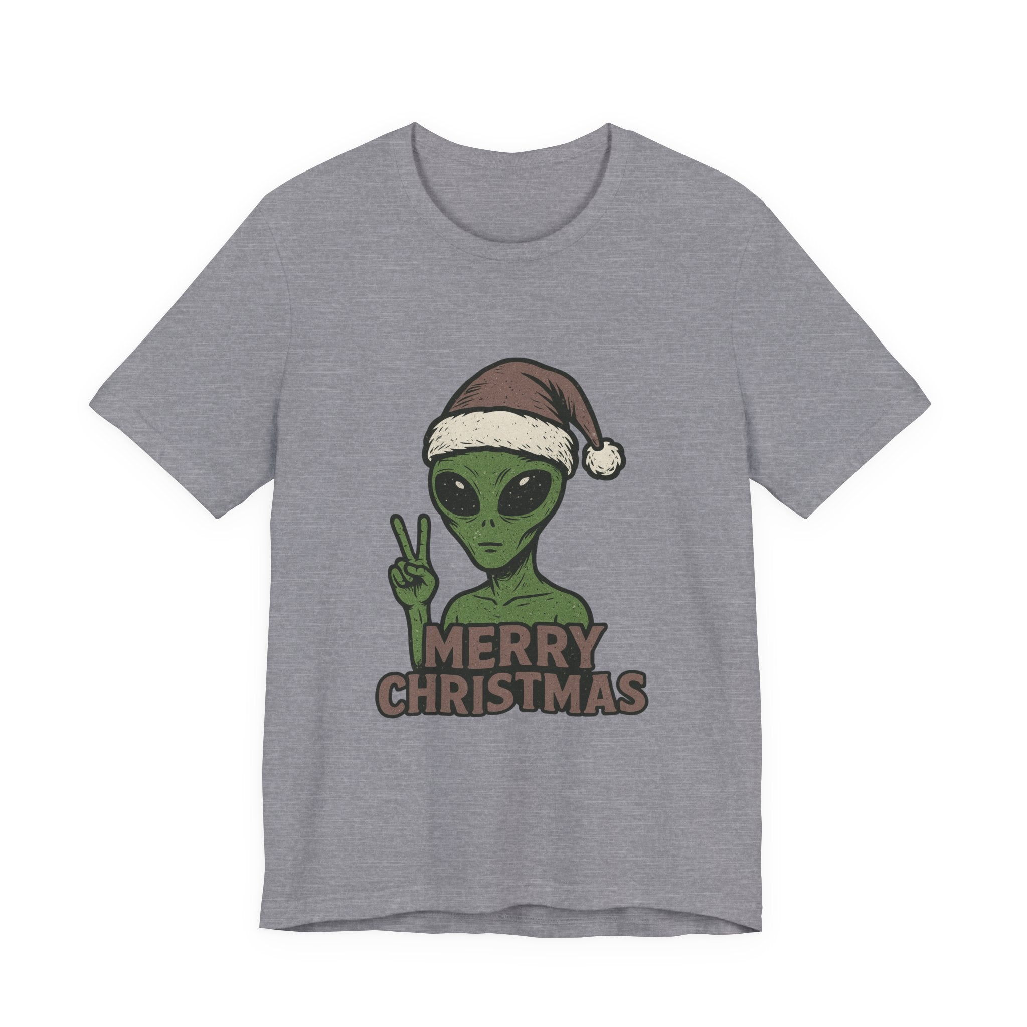 Funny Alien Merry Christmas Unisex Tee