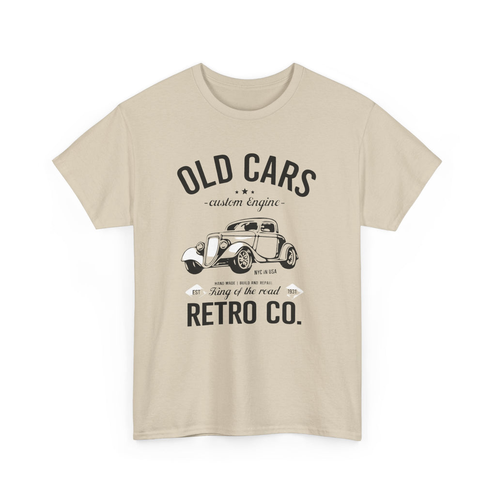 Retro 'Old Cars' T-Shirt – Vintage Classic Car Tee (Retro Co.)