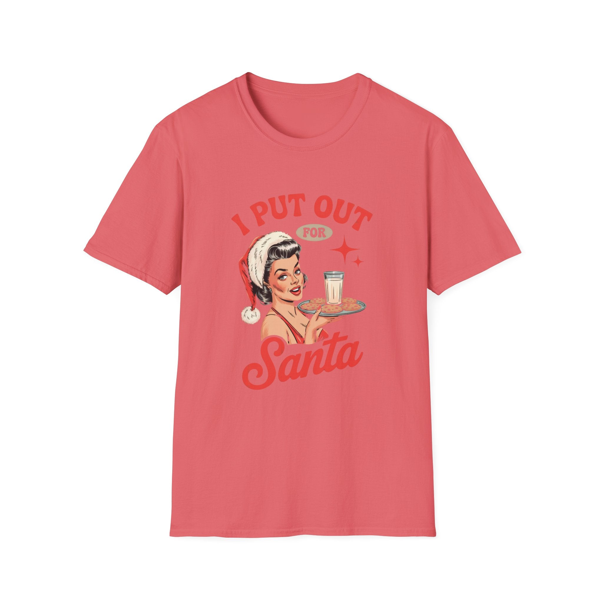 I Put Out for Santa Christmas T-Shirt — Retro Pin-Up Holiday Tee