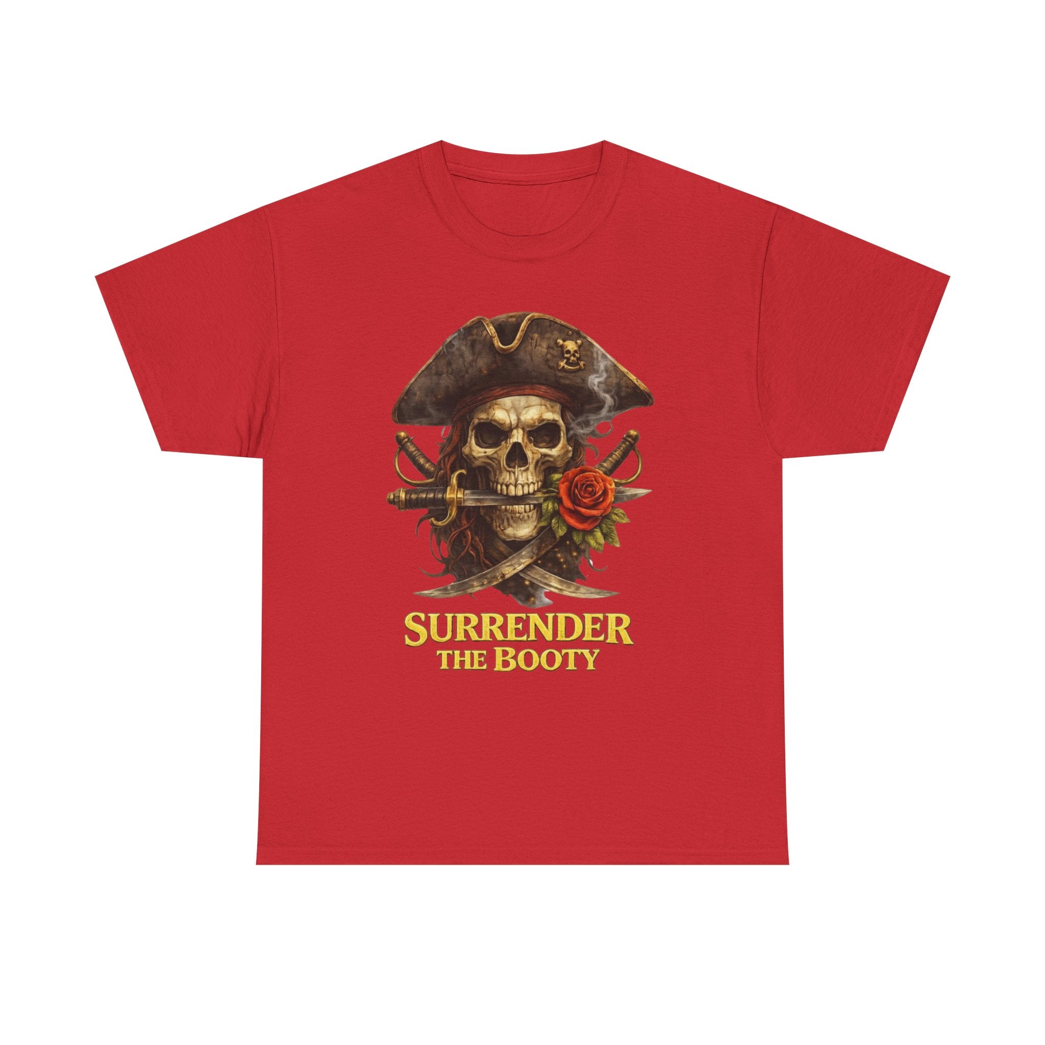 Pirate Skull Tee — "Surrender the Booty" Graphic T‑Shirt