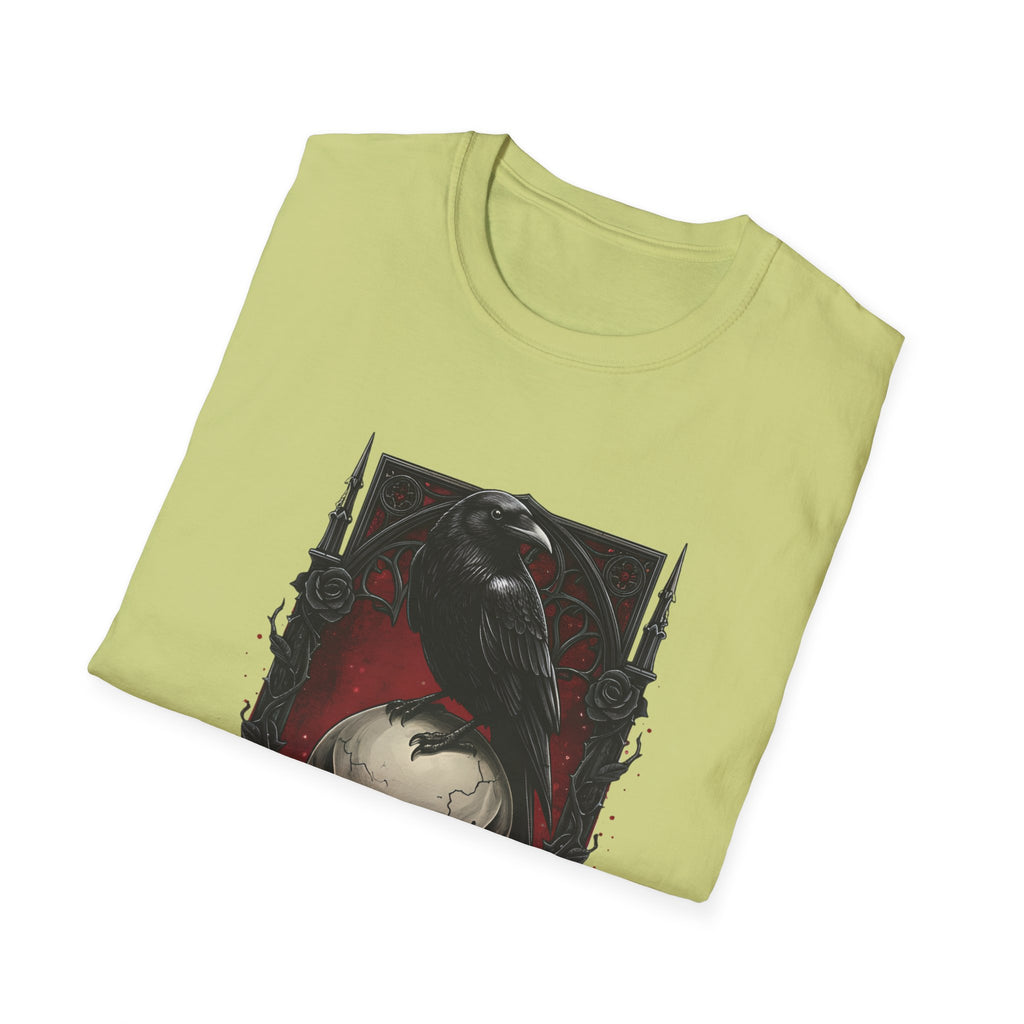 Dark Desire Gothic Skull & Raven T-Shirt Gothic Graphic Tee   Trendy T-Shirt