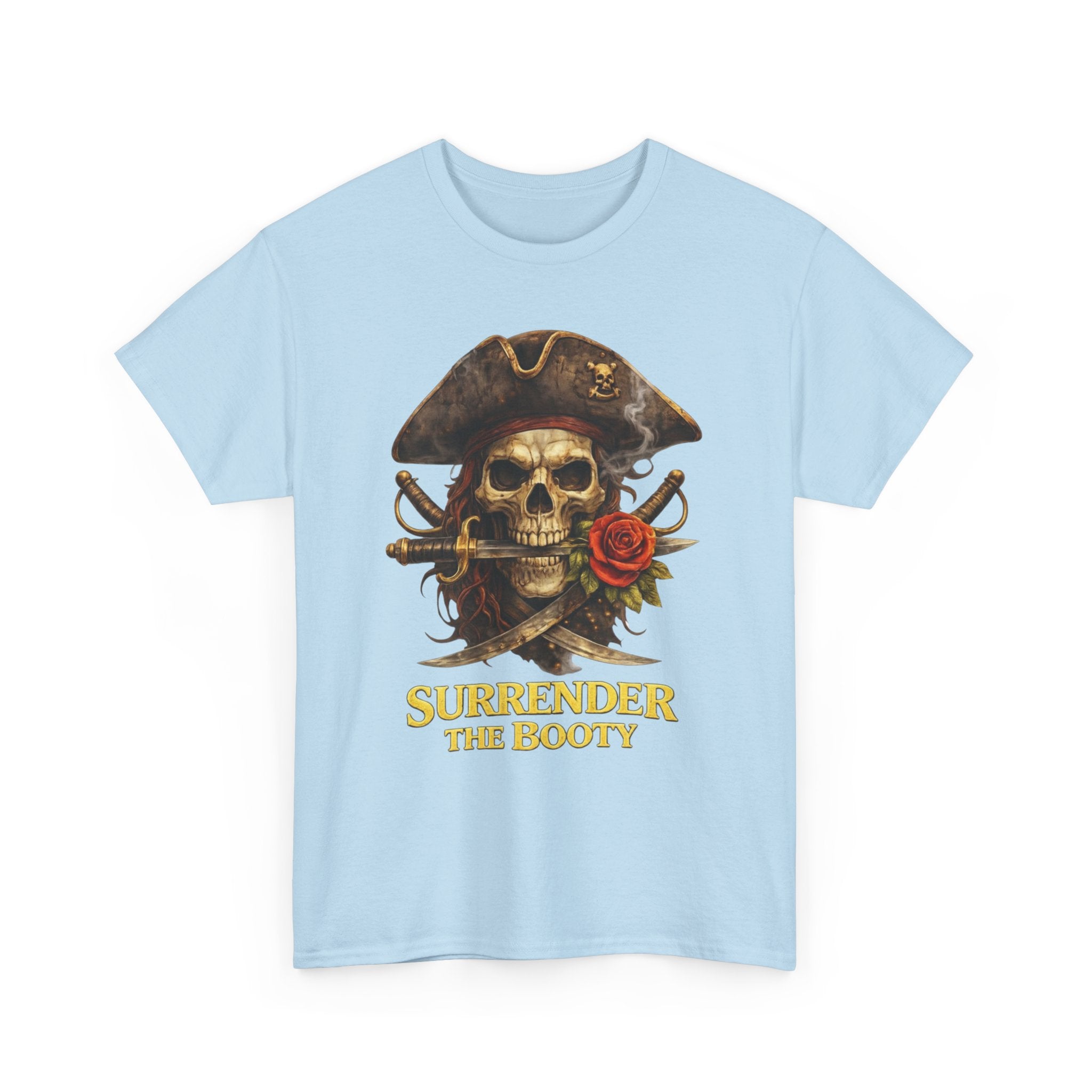 Pirate Skull Tee — "Surrender the Booty" Graphic T‑Shirt
