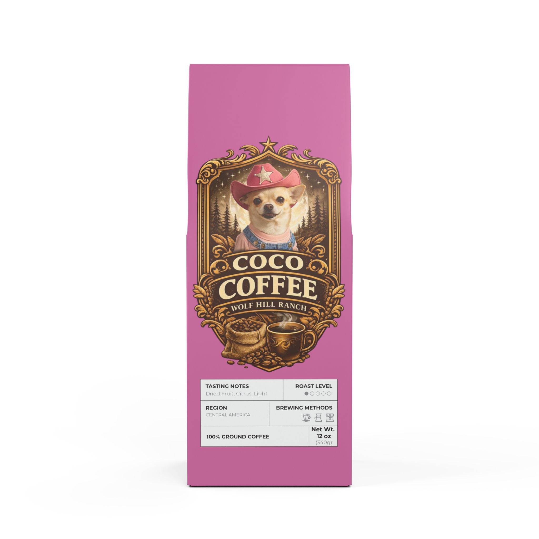 Wolf Hill Ranch Coffee-Coco Coffee Blend (Light Roast)