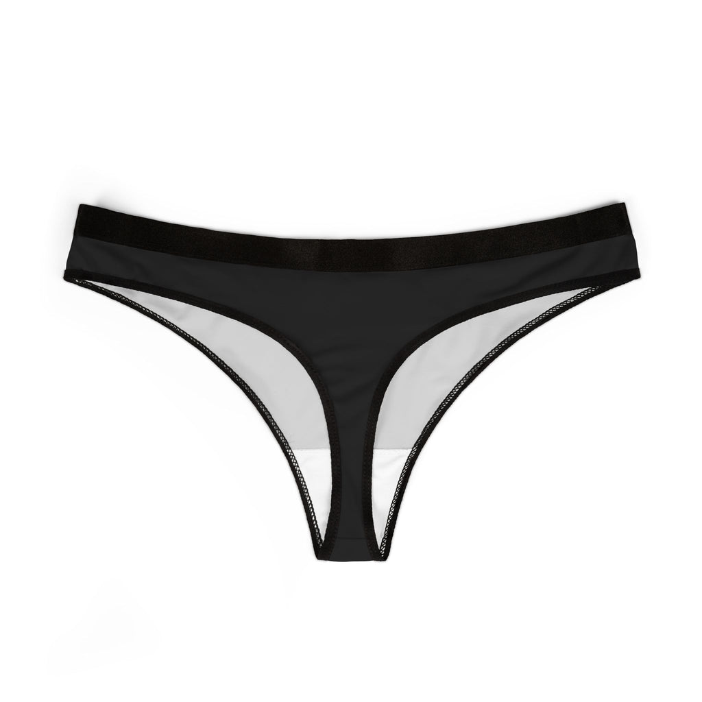 Personalixed Women's Black Seamless Thong – Minimalist Everyday Lingerie
