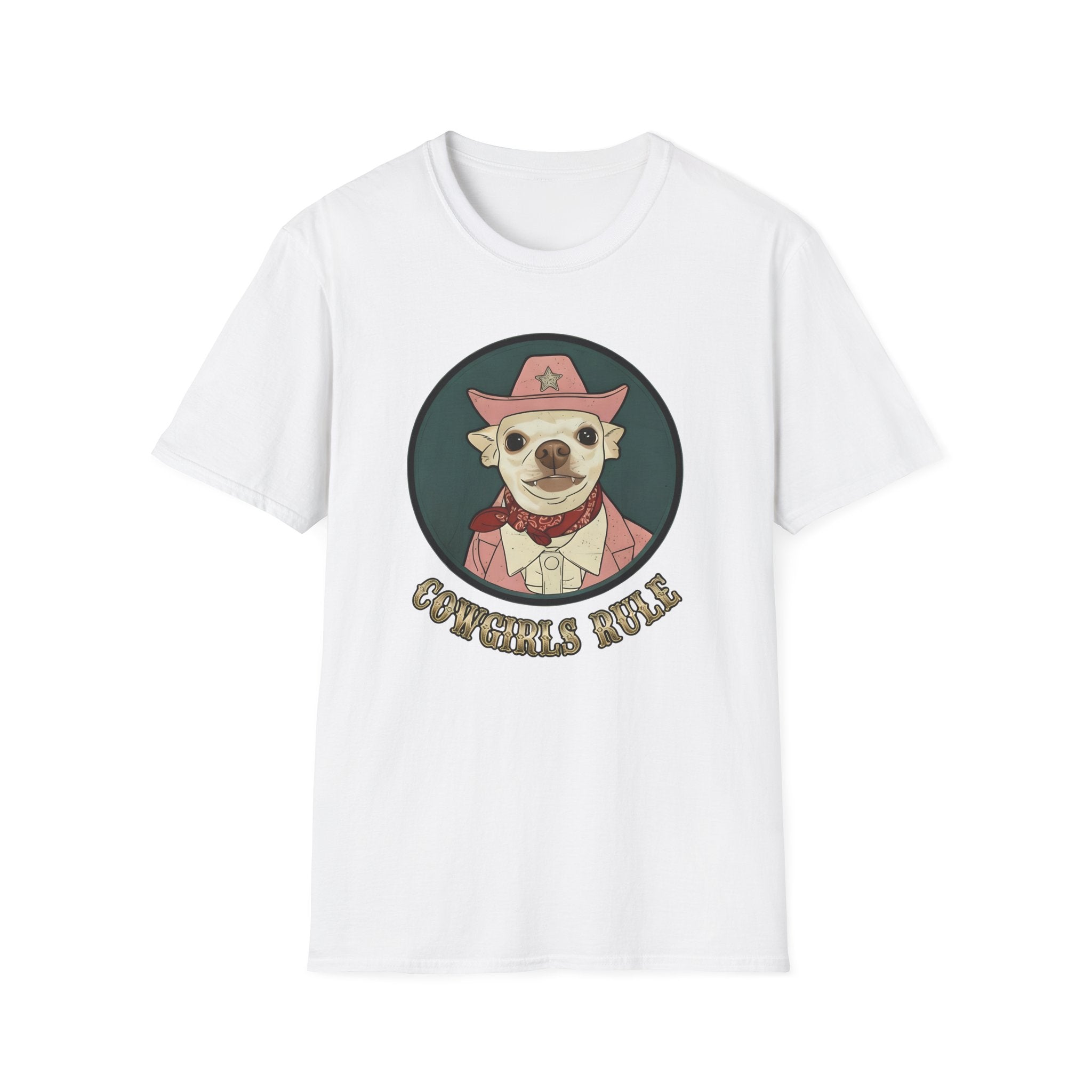 Cowgirls Rule Chihuahua Cowgirl T-Shirt   Coco       Trendy TShirt