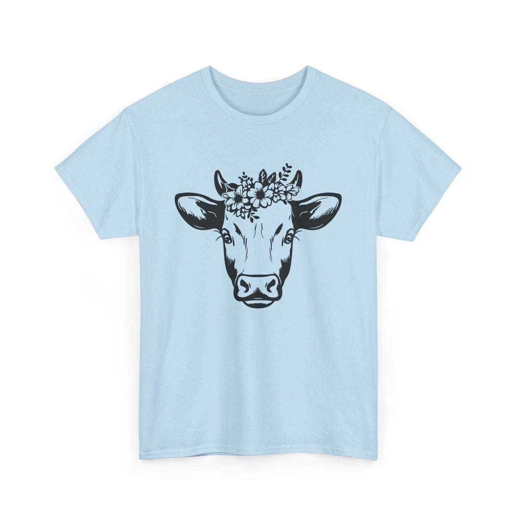 Cow Floral Crown T-Shirt Ranch life   I love Cows