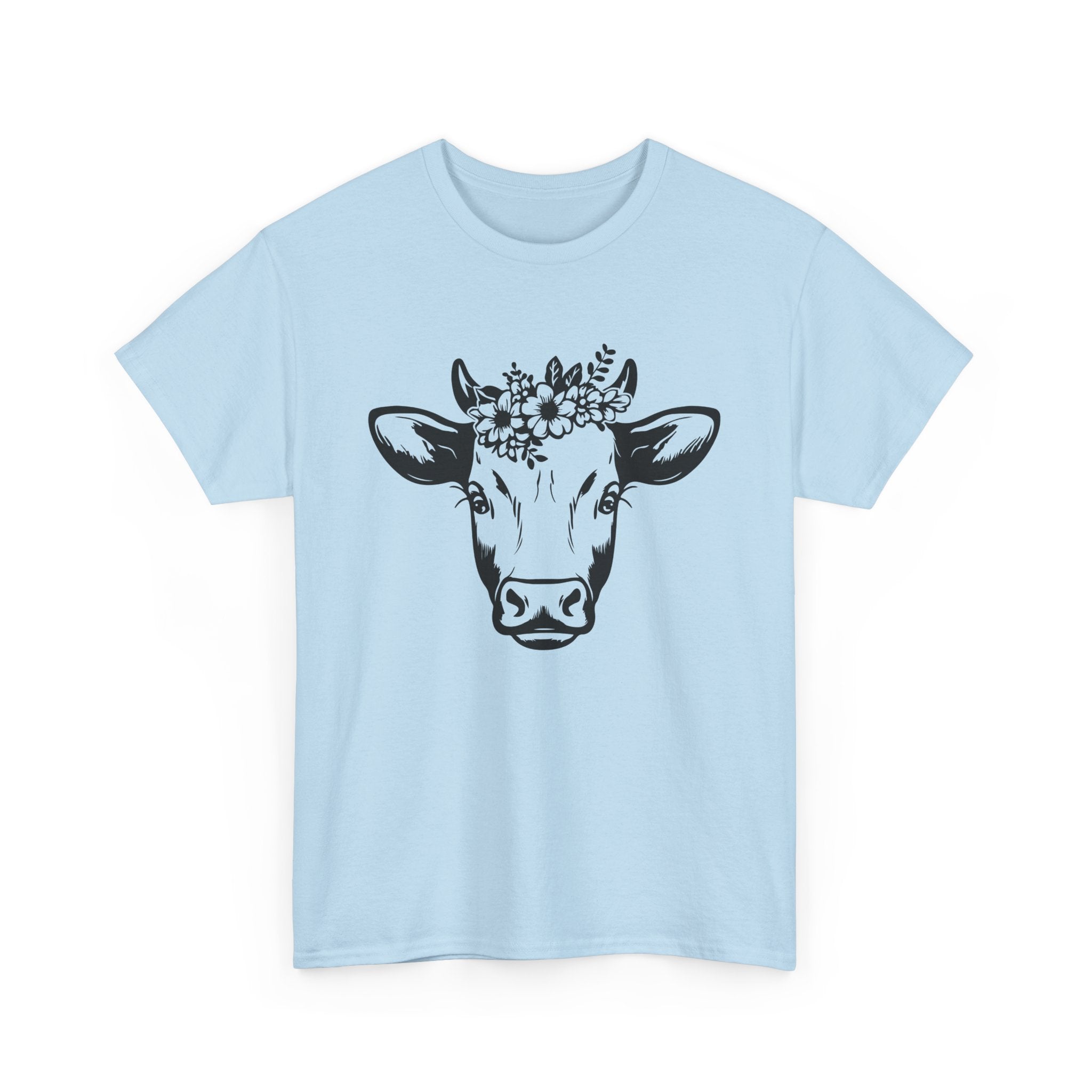 Cow Floral Crown T-Shirt Ranch life   I love Cows