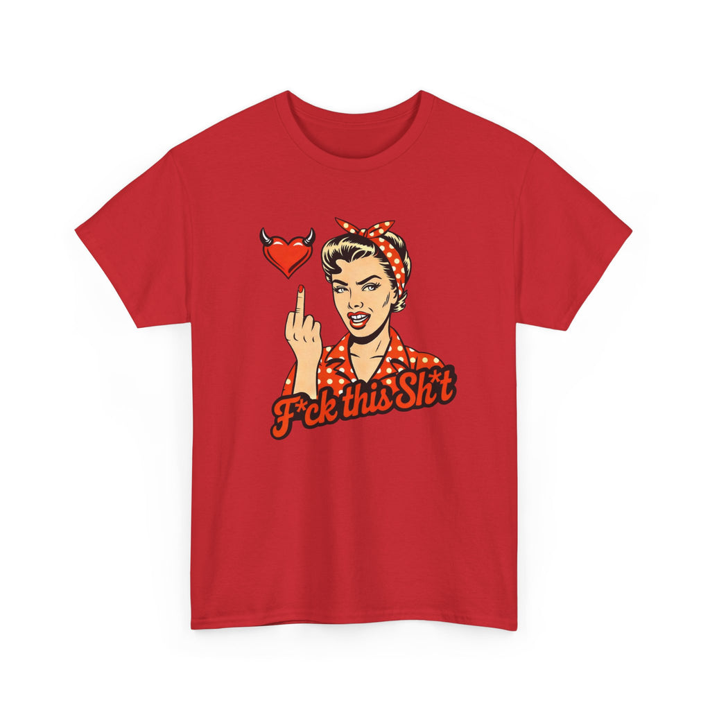 Retro Rosie 'F*ck This Sh!t' Graphic Tee — Vintage Attitude T‑Shirt