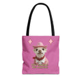 Tiny Cowgirl Tote Bag — Coco Cute Pink Chihuahua   Big Attitude” ON WOLF HILL RANCH