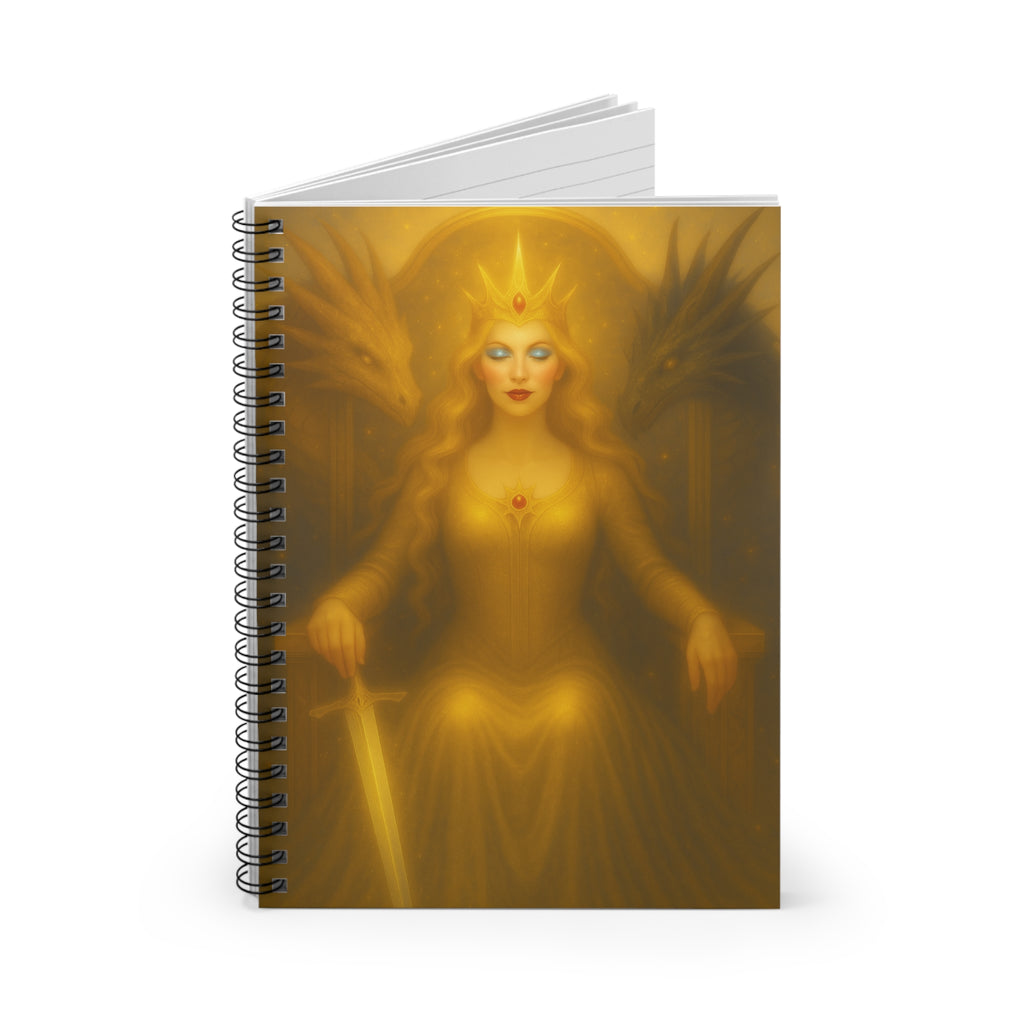 Spiral Notebook - Dragon Queen Fantasy Ruled Line