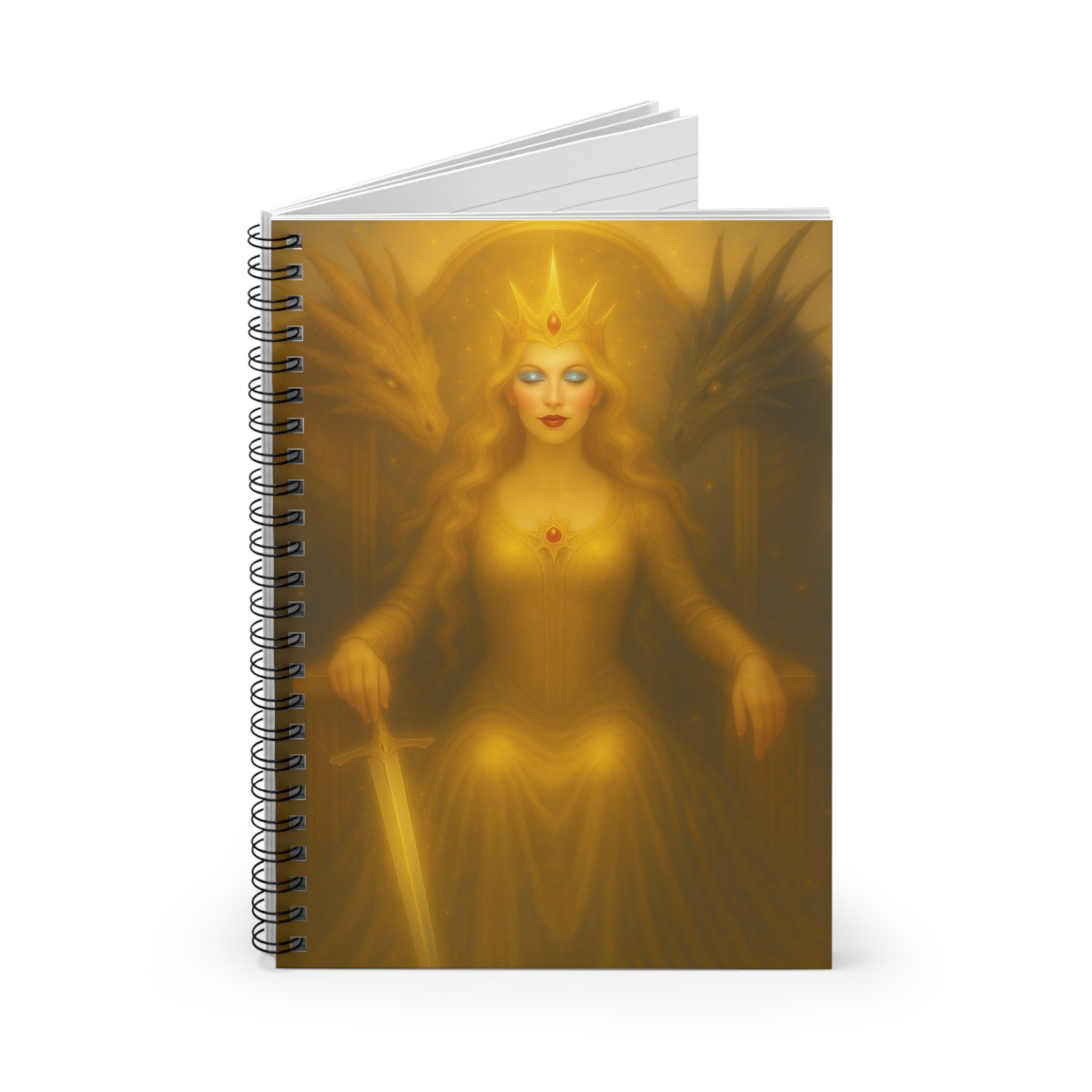Spiral Notebook - Dragon Queen Fantasy Ruled Line