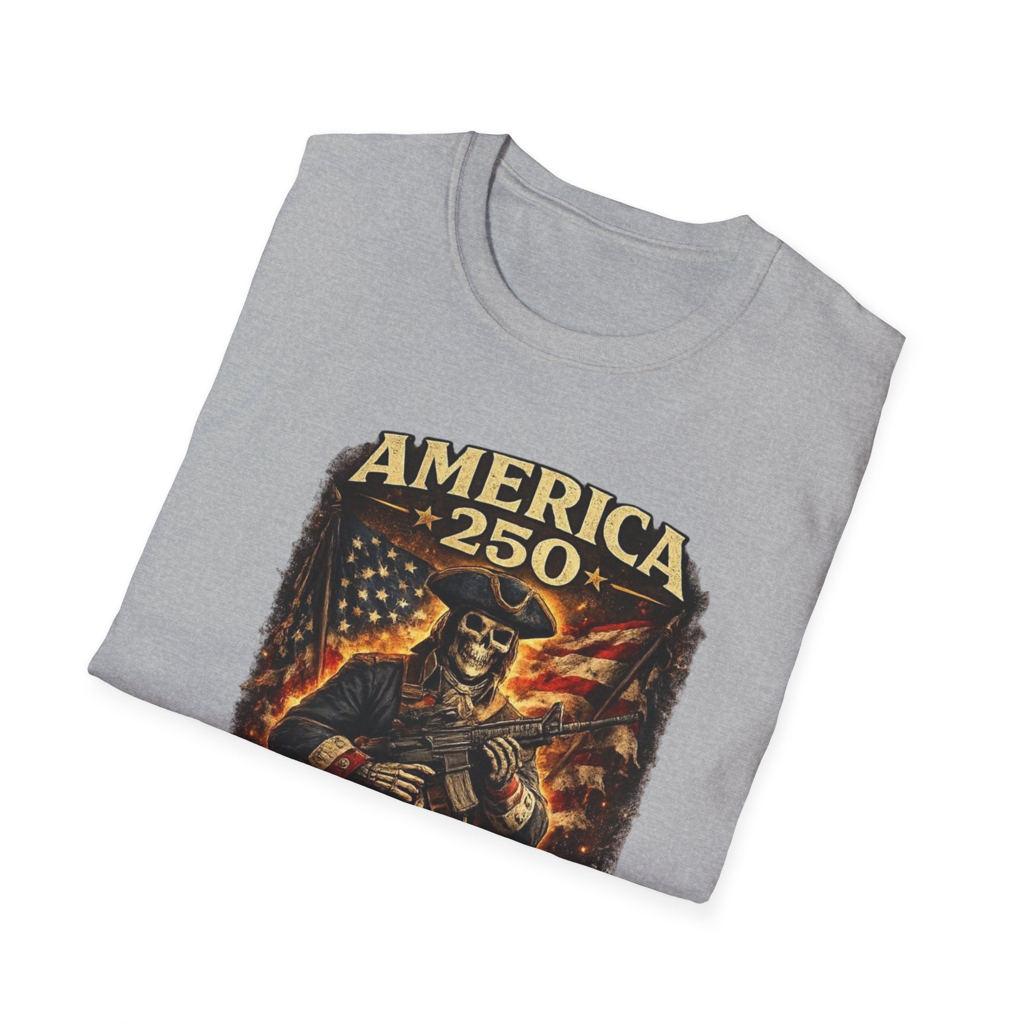 America 250 T-Shirt — 1776–2026 Patriotic Revolutionary Soldier Tee