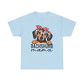 Dachshund Mama T-Shirt — Cute Dog Mom Tee with Glasses & Bandana