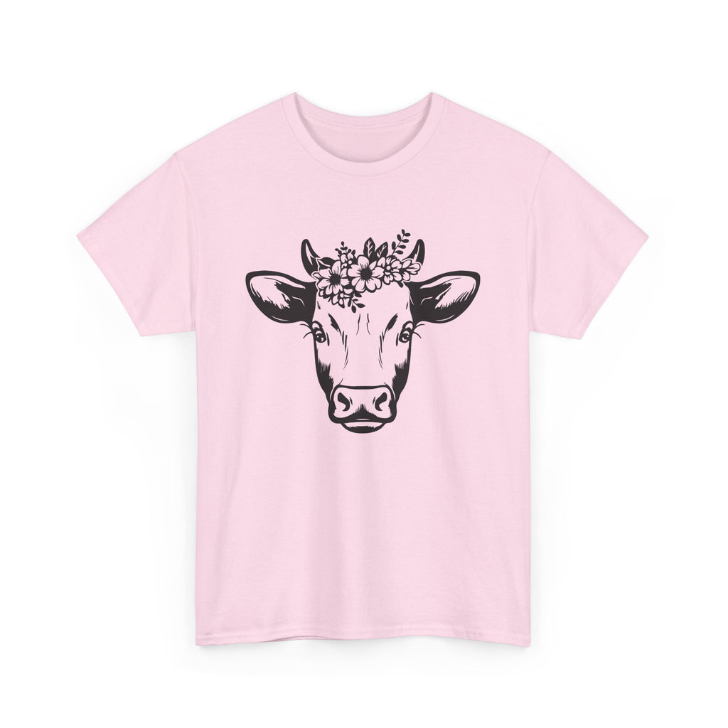 Cow Floral Crown T-Shirt Ranch life   I love Cows