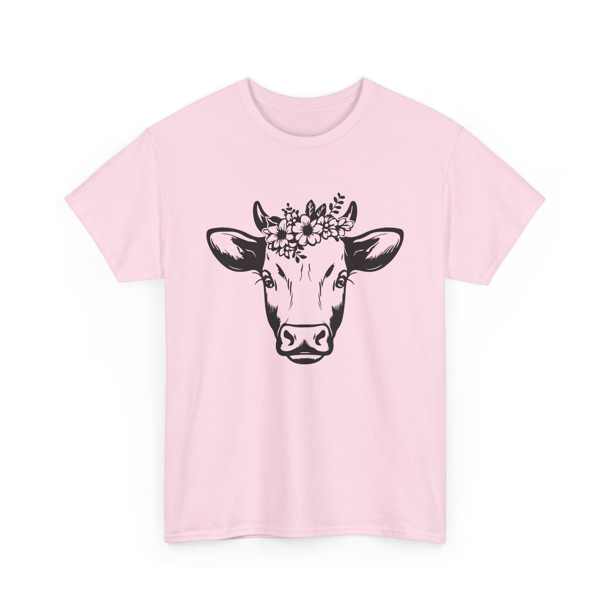 Cow Floral Crown T-Shirt Ranch life   I love Cows