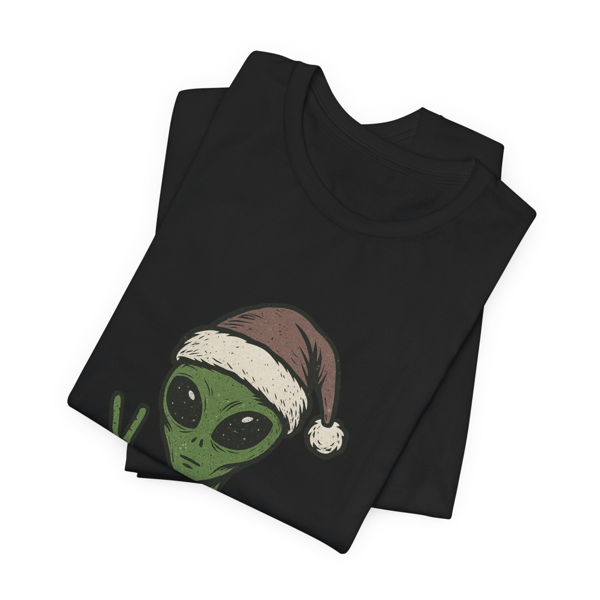 Funny Alien Merry Christmas Unisex Tee
