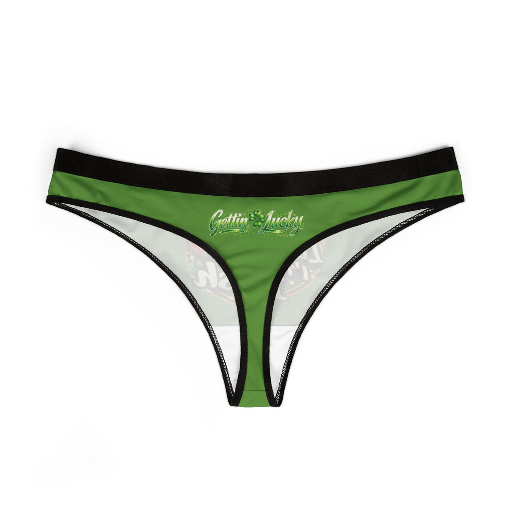 St. Patrick's 'Lick Me I'm Irish' Green Thong — Novelty Women's Underwear