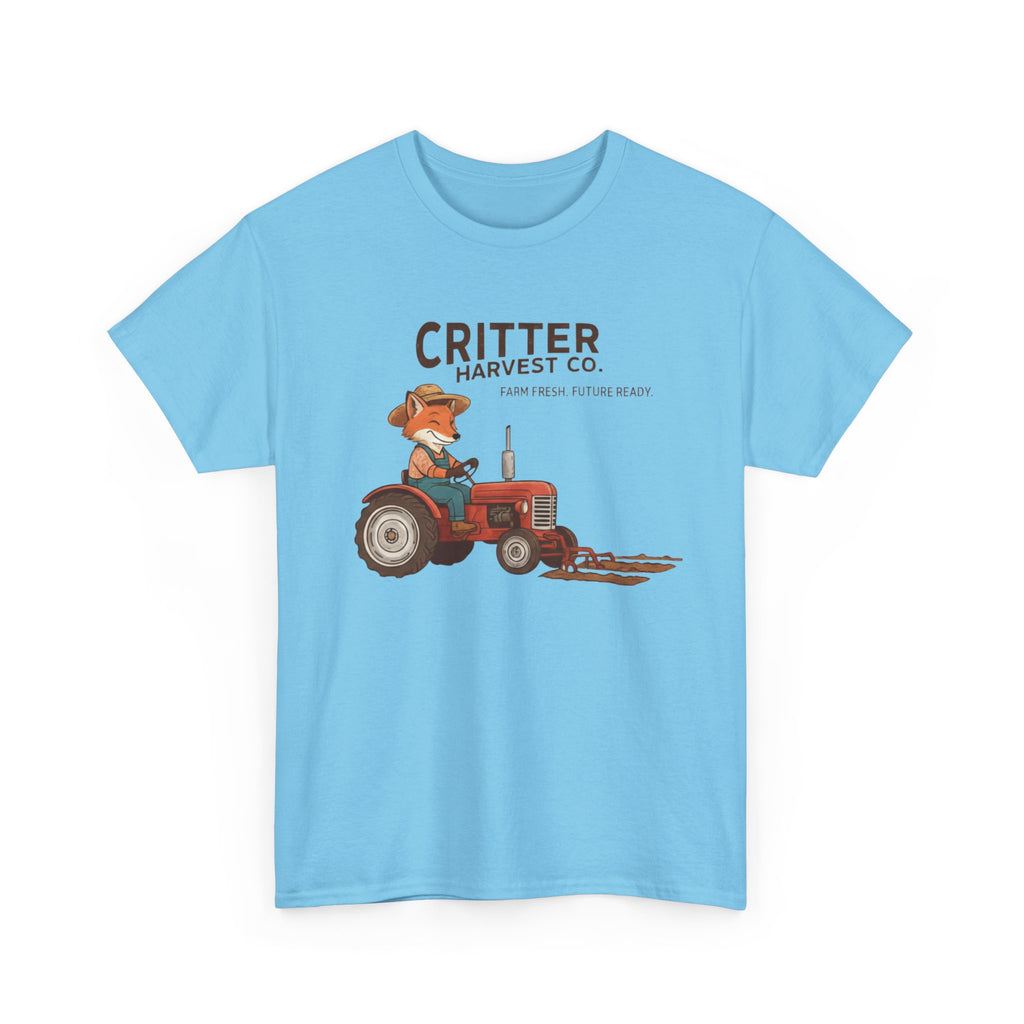 Critter Harvest Co. Tractor Tee  Cute Farm Animal Graphic T-Shirt     Trendy TShirt
