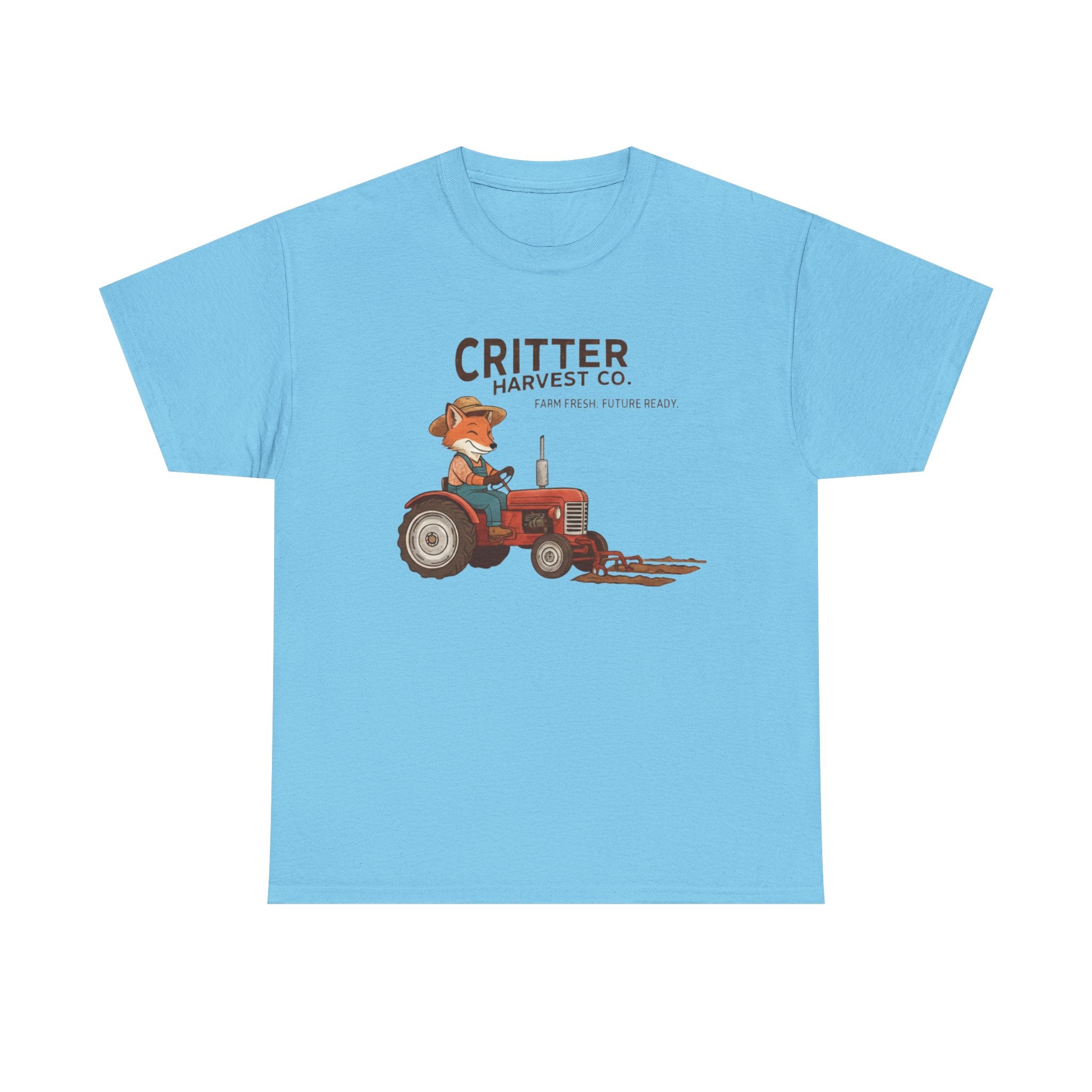 Critter Harvest Co. Tractor Tee  Cute Farm Animal Graphic T-Shirt     Trendy TShirt