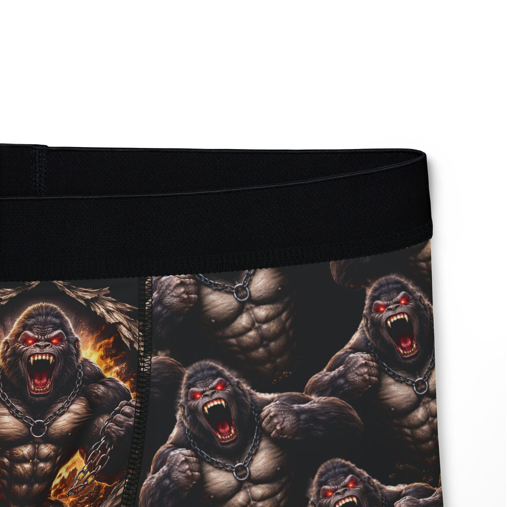 Gorilla Rage All-Over Print Boxer Briefs — Muscle Ape Pattern Men’s Underwear