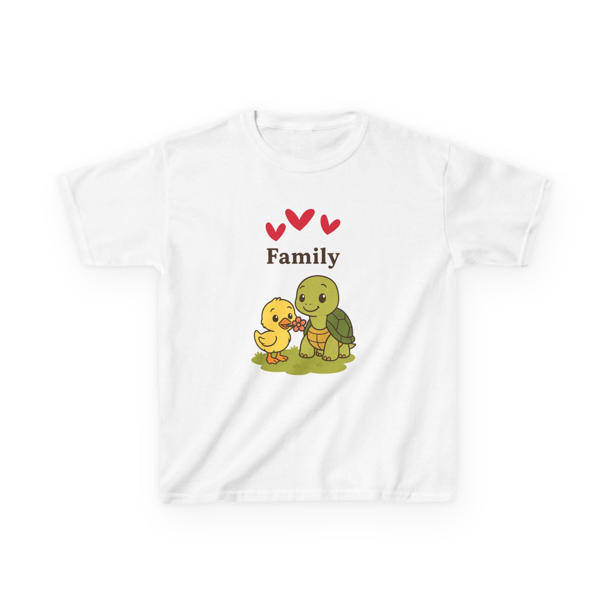 Kids Family Tee, Cute Kids Shirt, Adorable Child's Tee, Love Family T-Shirt, Baby Animal Graphic Tee, Great for Family Days