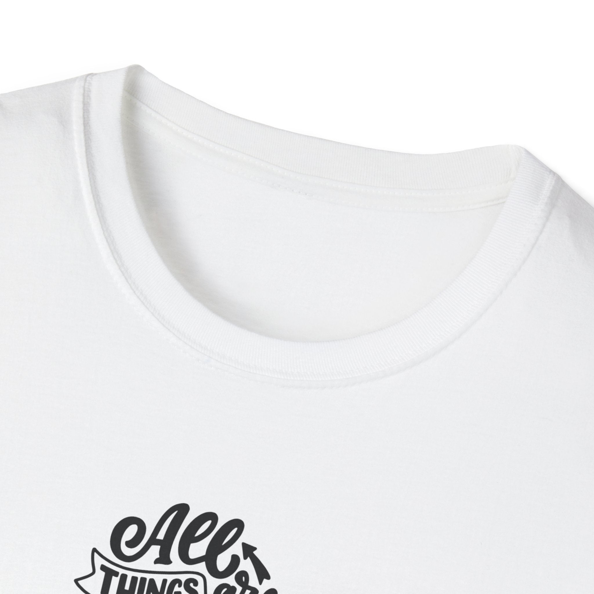 Unisex T-Shirt - Jesus All Things Possible Inspirational Tee