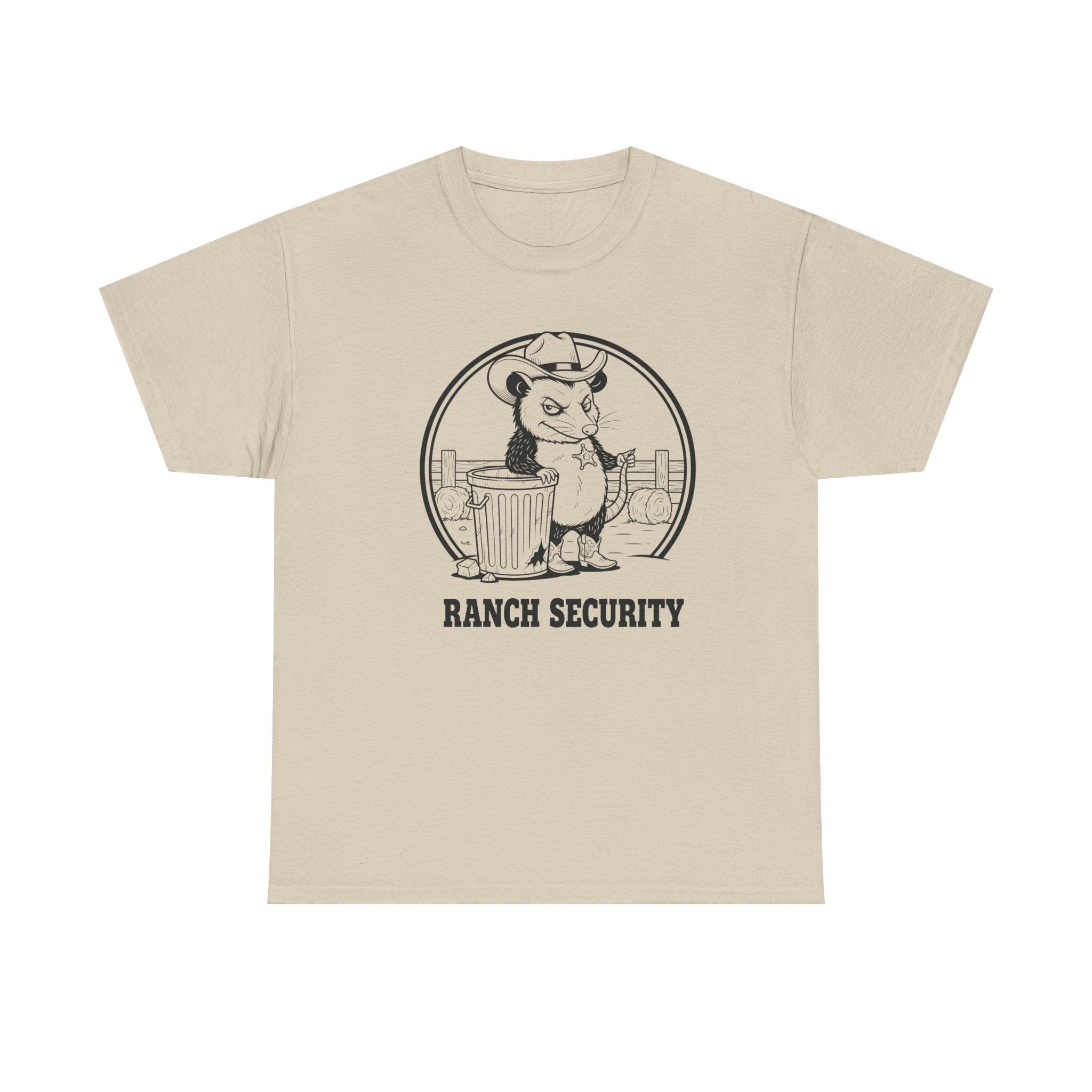 Possum Pete Ranch Security Tee — Funny Cowboy Ranch T-Shirt