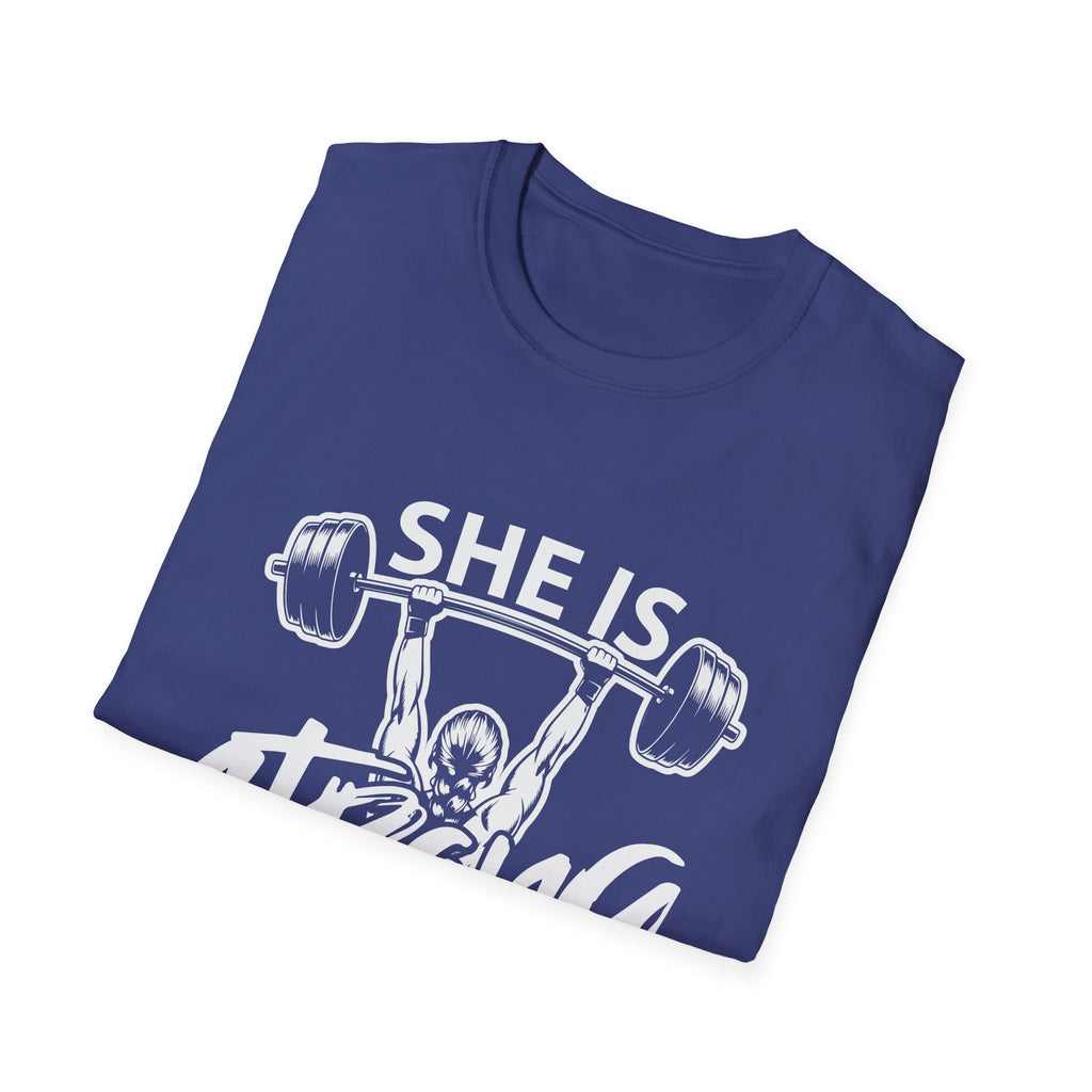 She Is Strong Inspirational T-Shirt — Empowerment Tee for Women