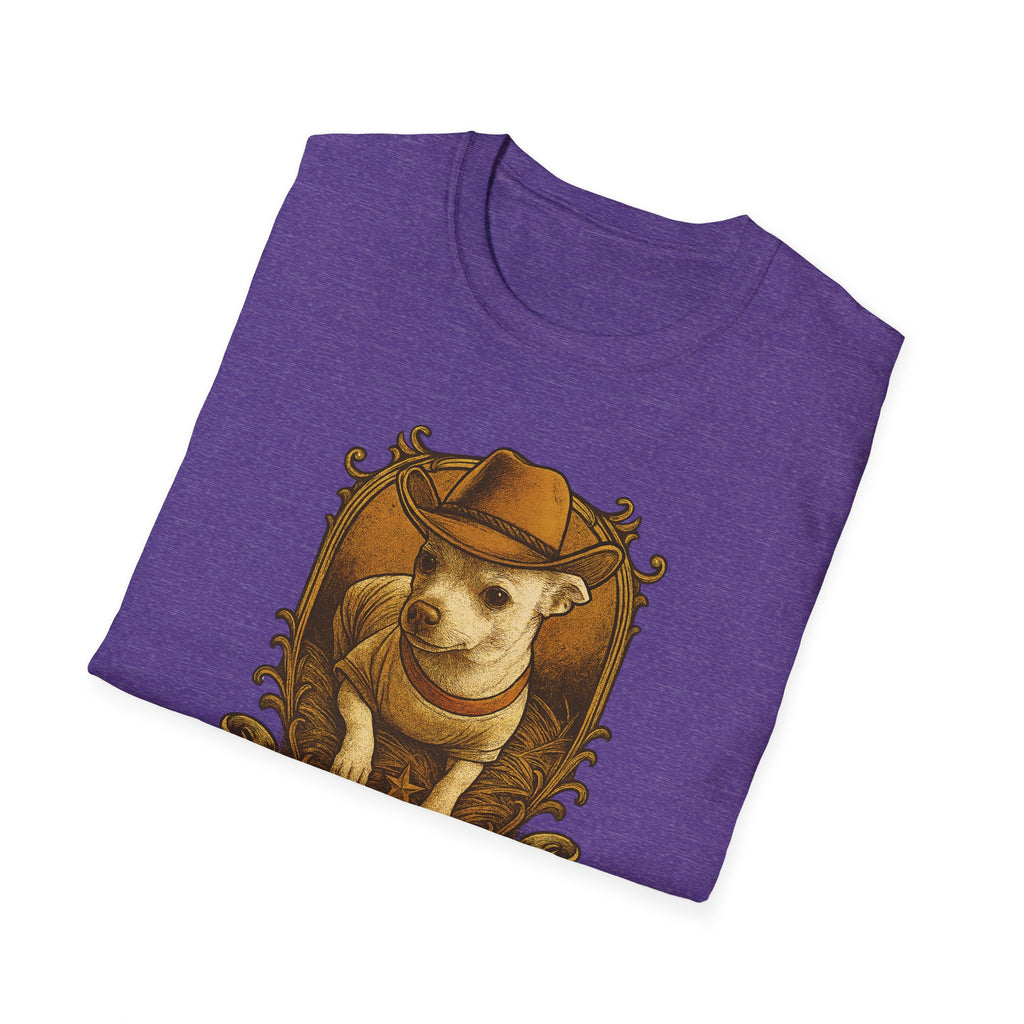 Cowgirl Baby TShirt  Cute Chihuahua Cow Dog Illustration "I Wanna Be a Cowgirl Baby     Trendy TShirt