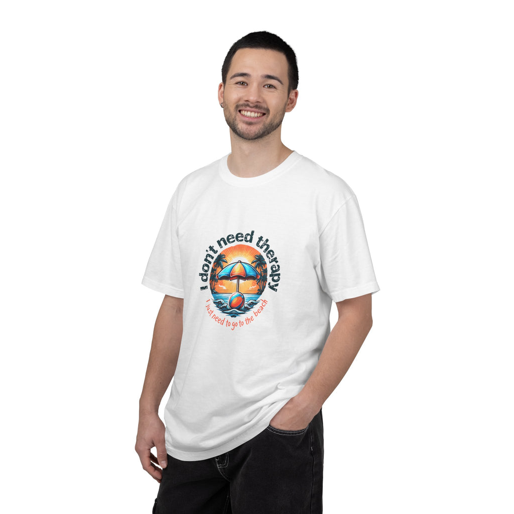 Relaxing Beach Vibe T-shirt, Perfect for Summer Adventures, Beach Lovers, Casual Outfits, Gift for Friends, Therapy Quote Tee