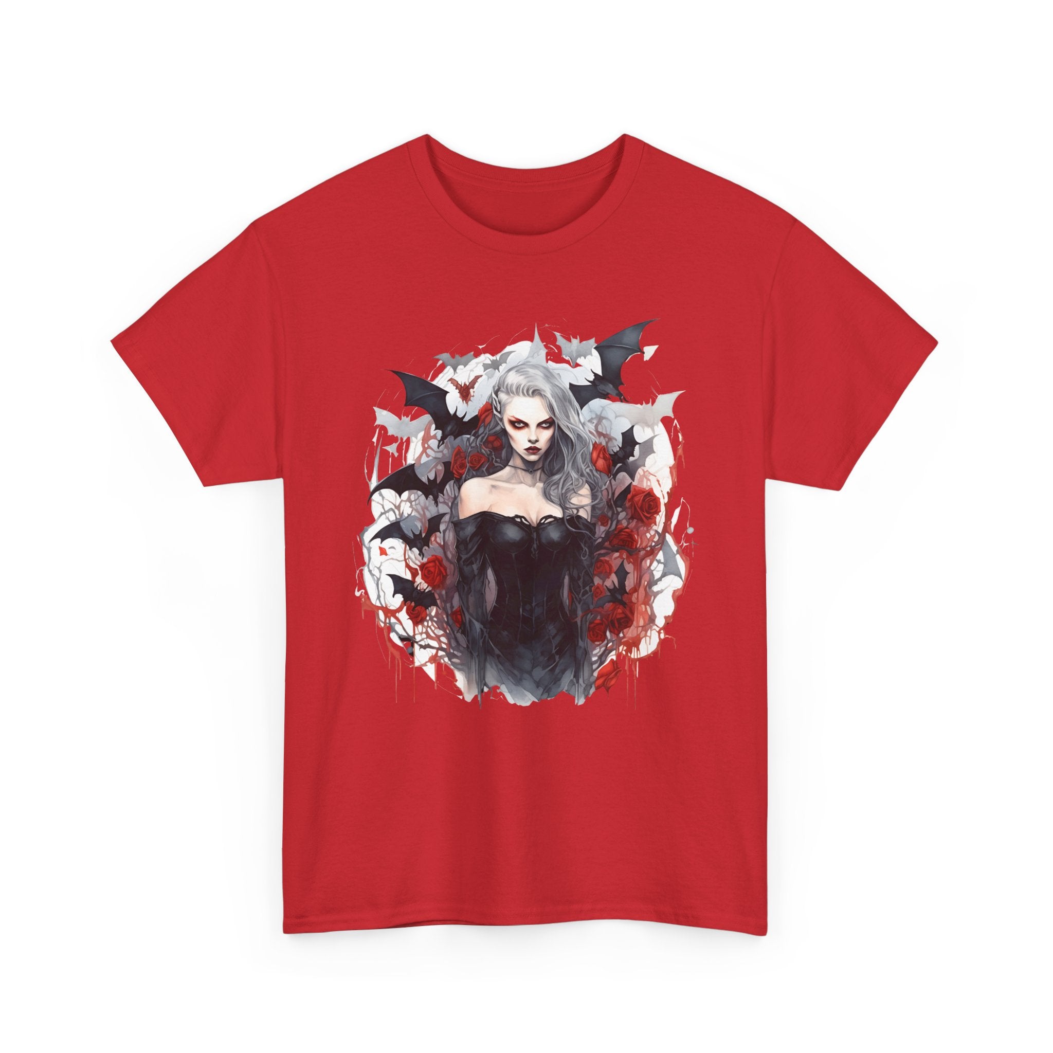 Vampire Queen Gothic T-Shirt — Dark Bat Vampire Tee