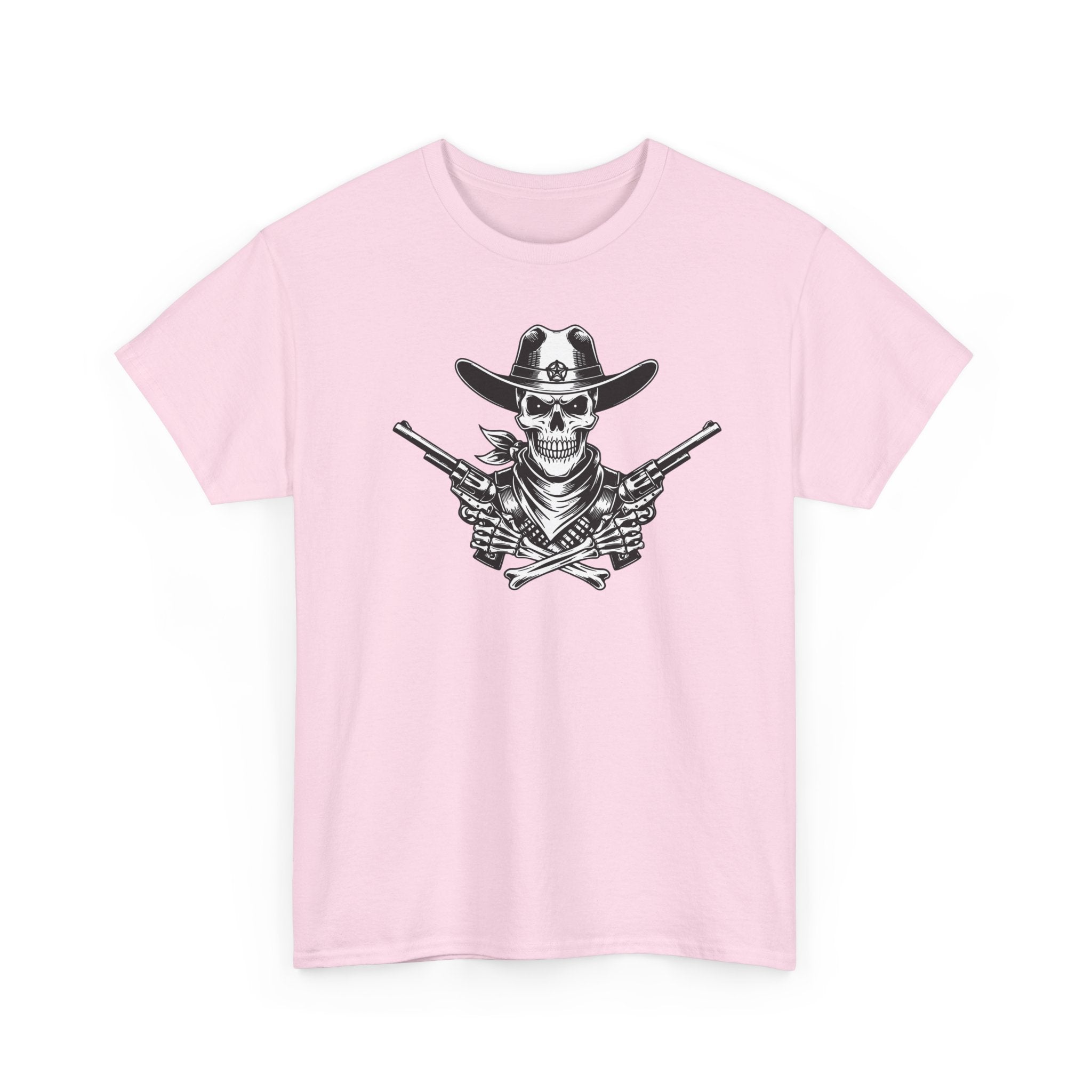 Skull Cowboy T-Shirt — Western Gunslinger Graphic Tee