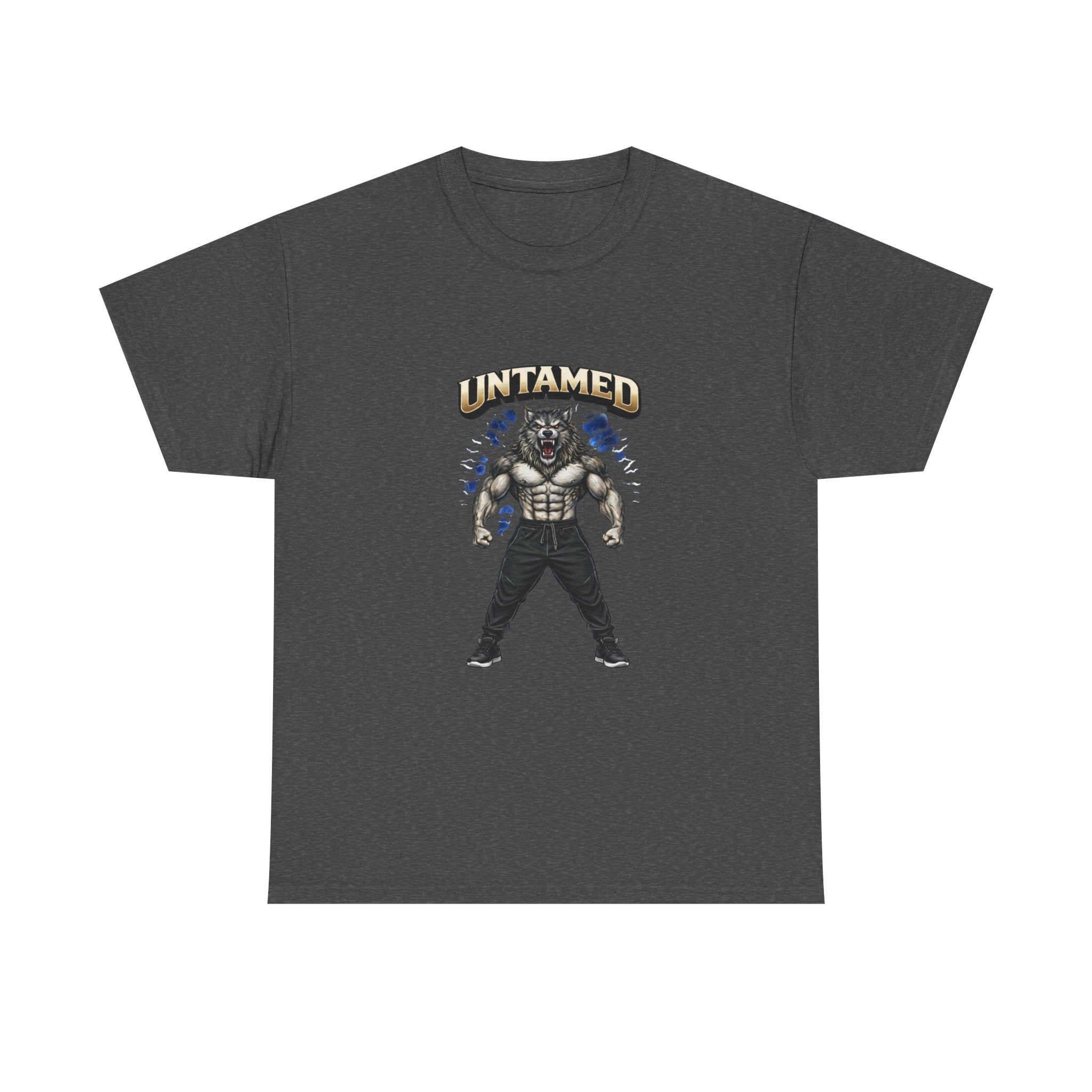 Untamed Beast Graphic Tee — Muscle Mask Wolf Fitness Shirt   Gym