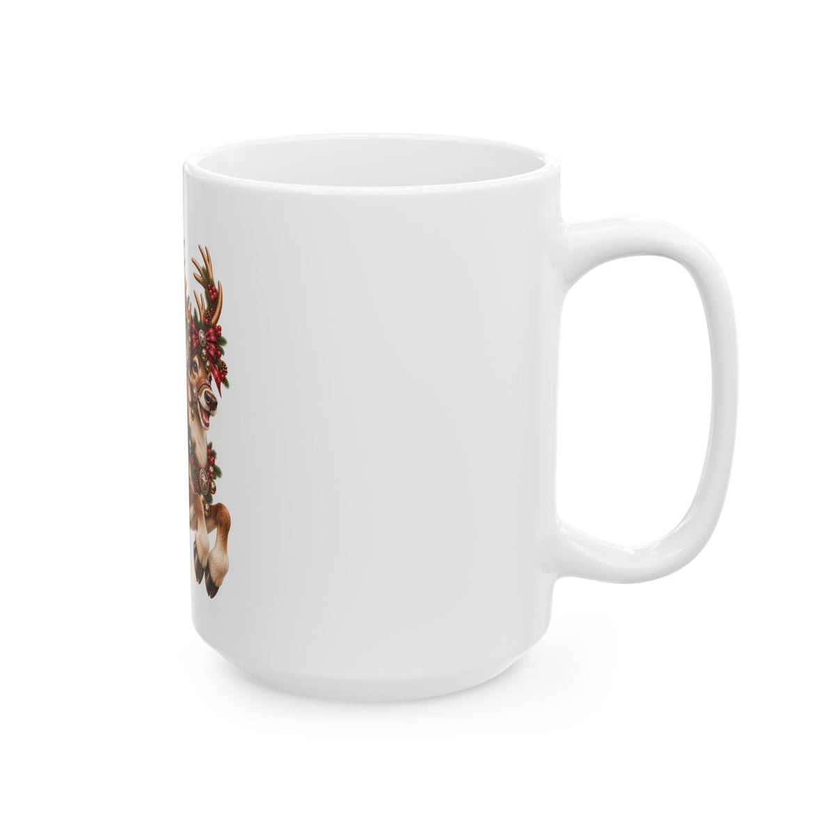 Christmas Cowboy Possum & Reindeer Mug – Funny Western Holiday Coffee Cup 🤠🎄🦌