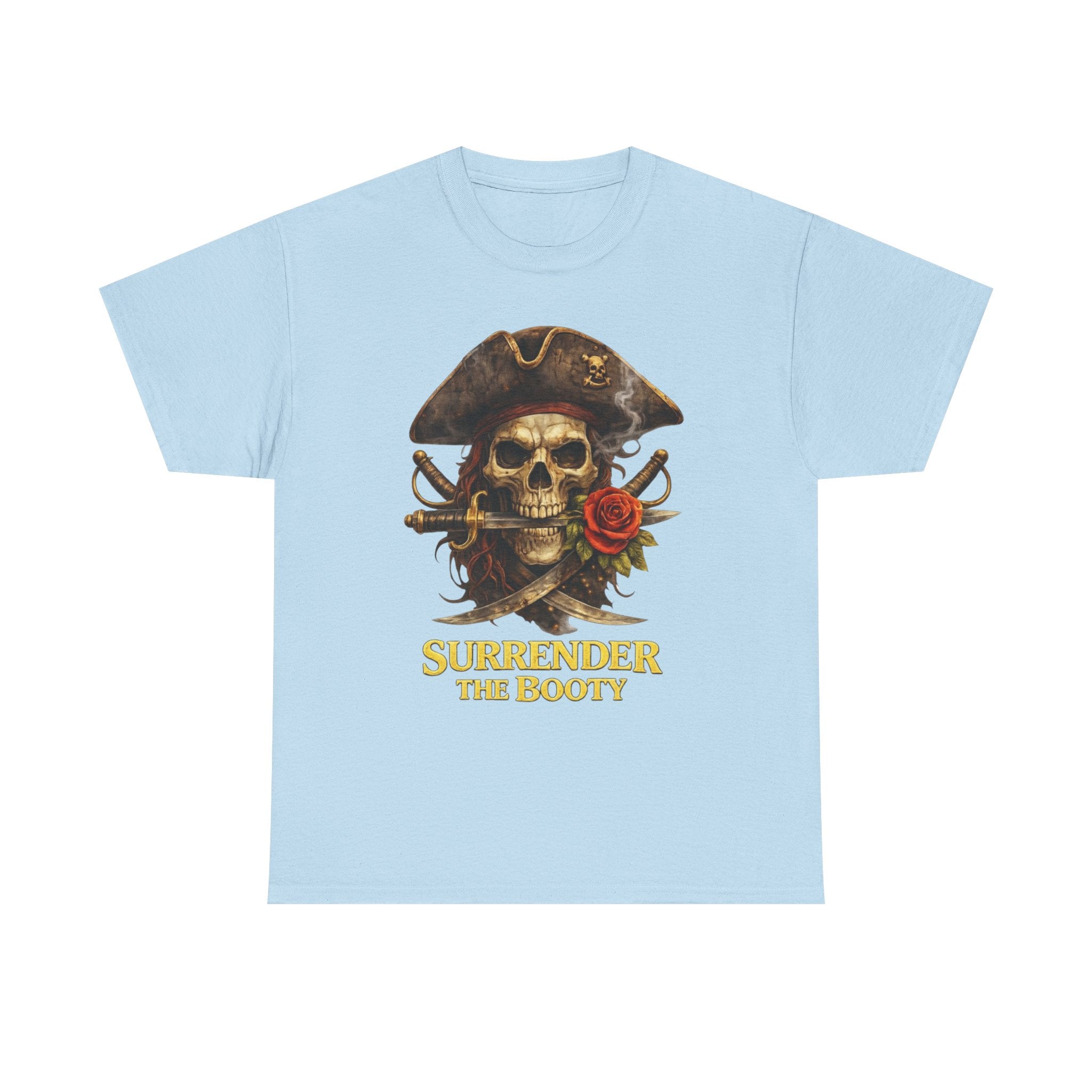 Pirate Skull Tee — "Surrender the Booty" Graphic T‑Shirt