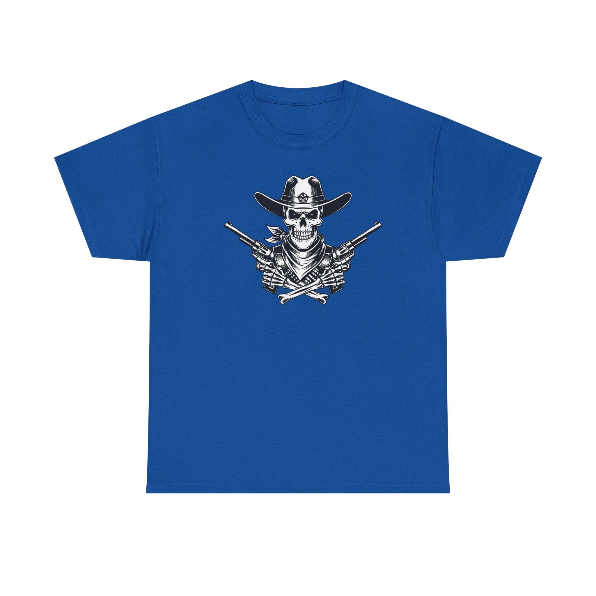 Skull Cowboy T-Shirt — Western Gunslinger Graphic Tee