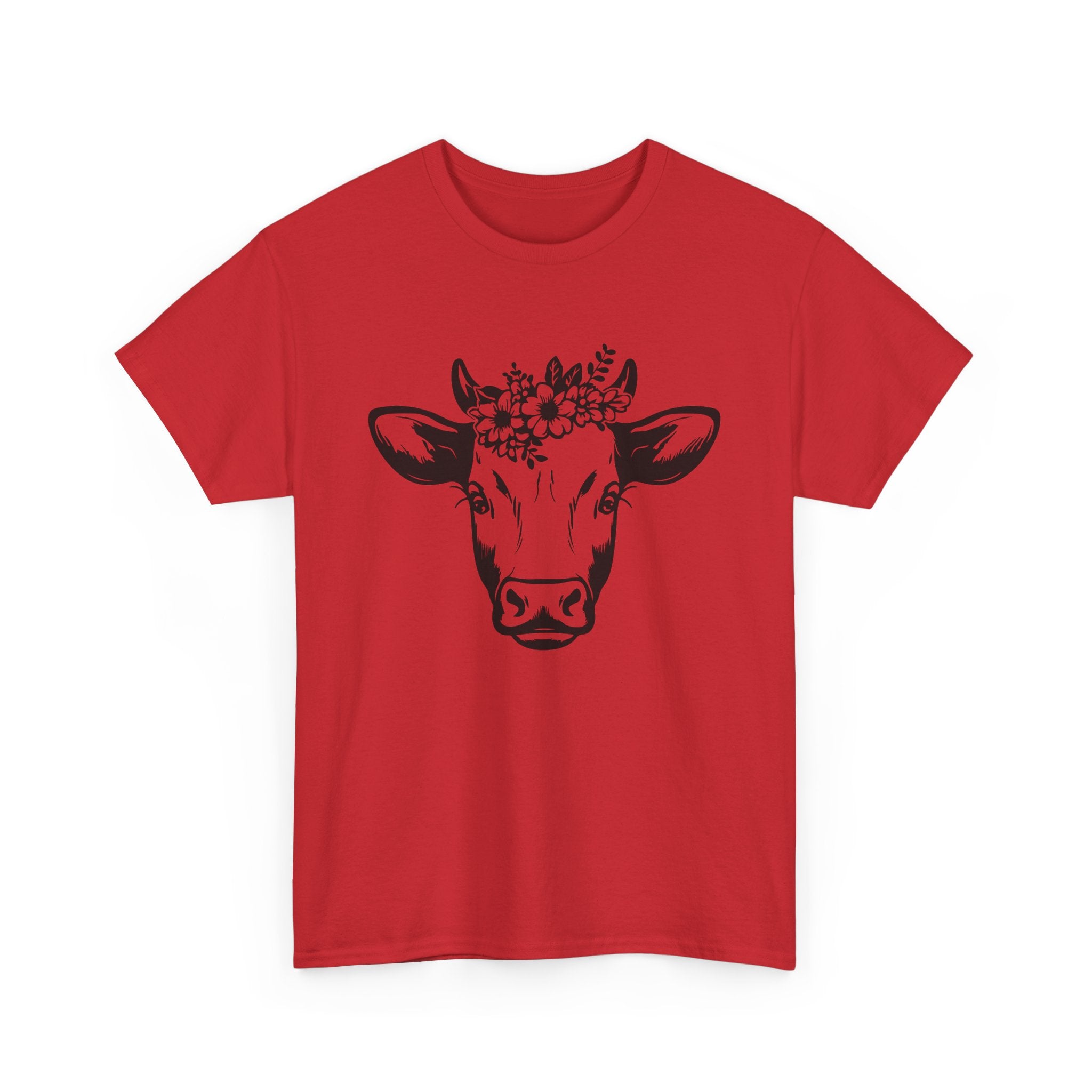 Cow Floral Crown T-Shirt Ranch life   I love Cows