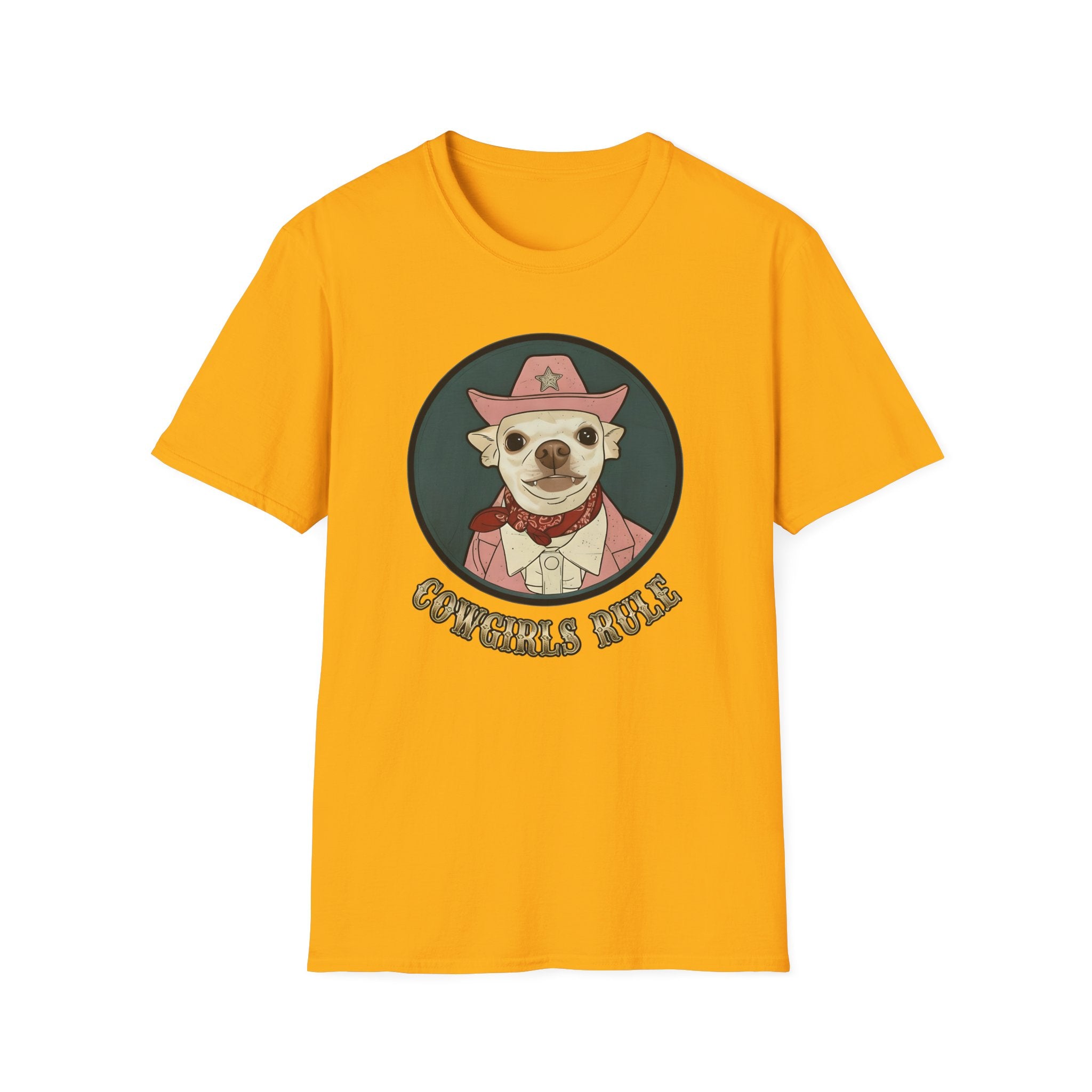 Cowgirls Rule Chihuahua Cowgirl T-Shirt   Coco       Trendy TShirt