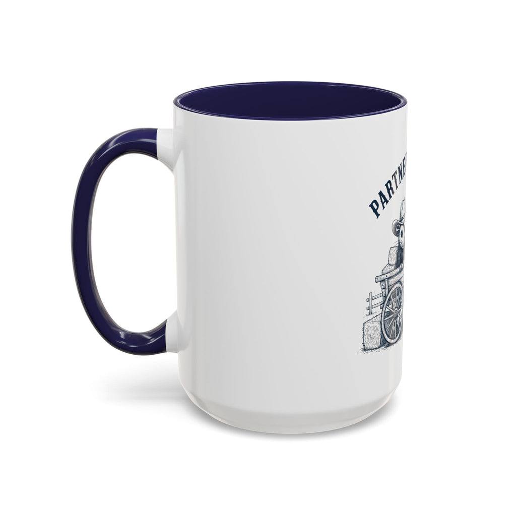 Partners in Crime Coffee Mug — Cute Cowboy Coco & Pete Accent Mug (11/15oz)