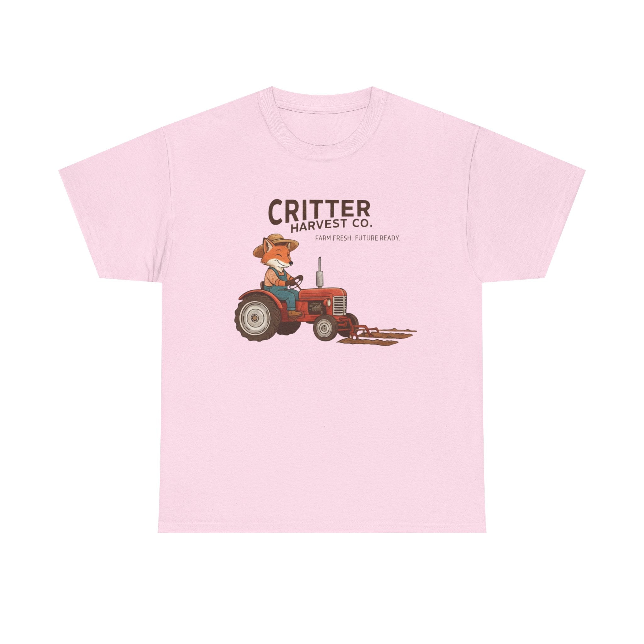 Critter Harvest Co. Tractor Tee  Cute Farm Animal Graphic T-Shirt     Trendy TShirt