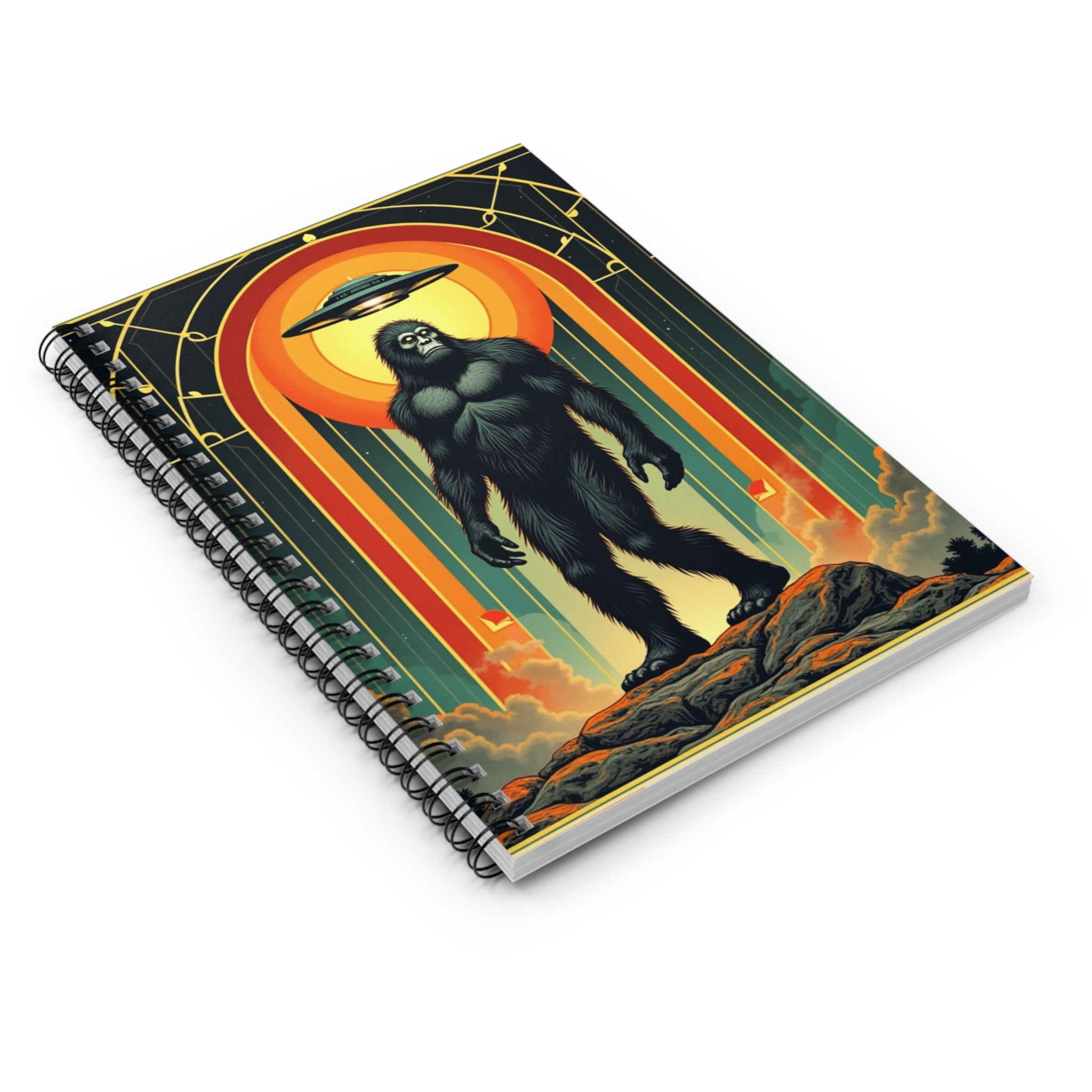 Spiral Notebook - Ruled Line Bigfoot